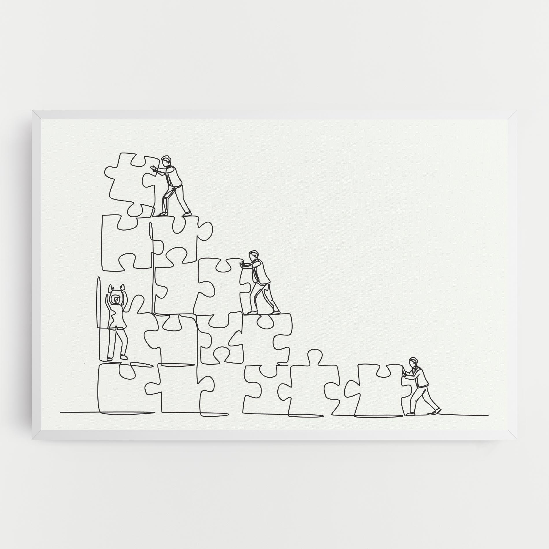 Obraz na Płótnie Businessman Up mockup 0