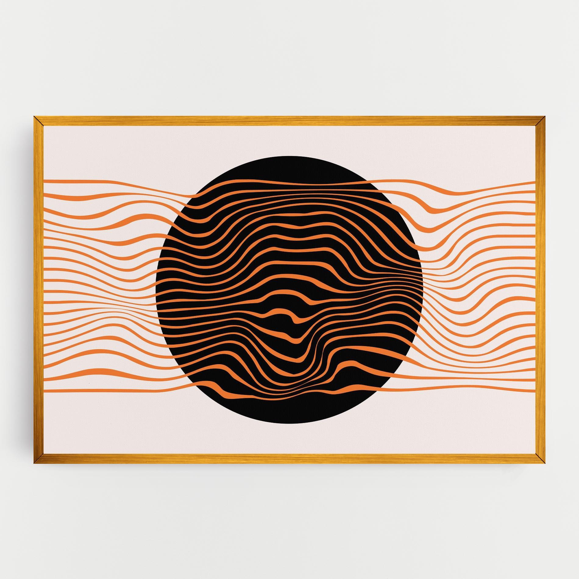 Obraz na Płótnie Black Circle mockup 0