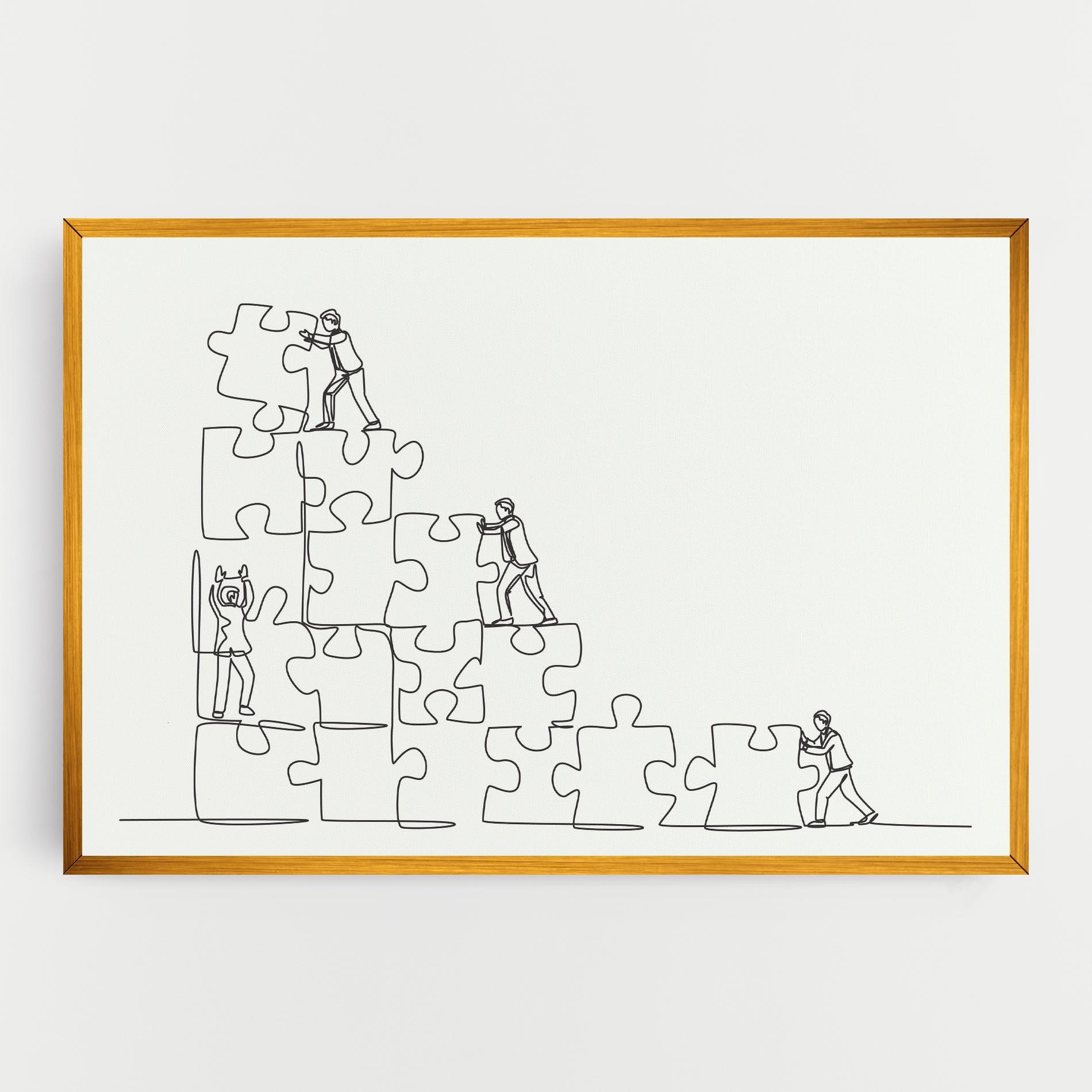 Obraz na Płótnie Businessman Up mockup 0