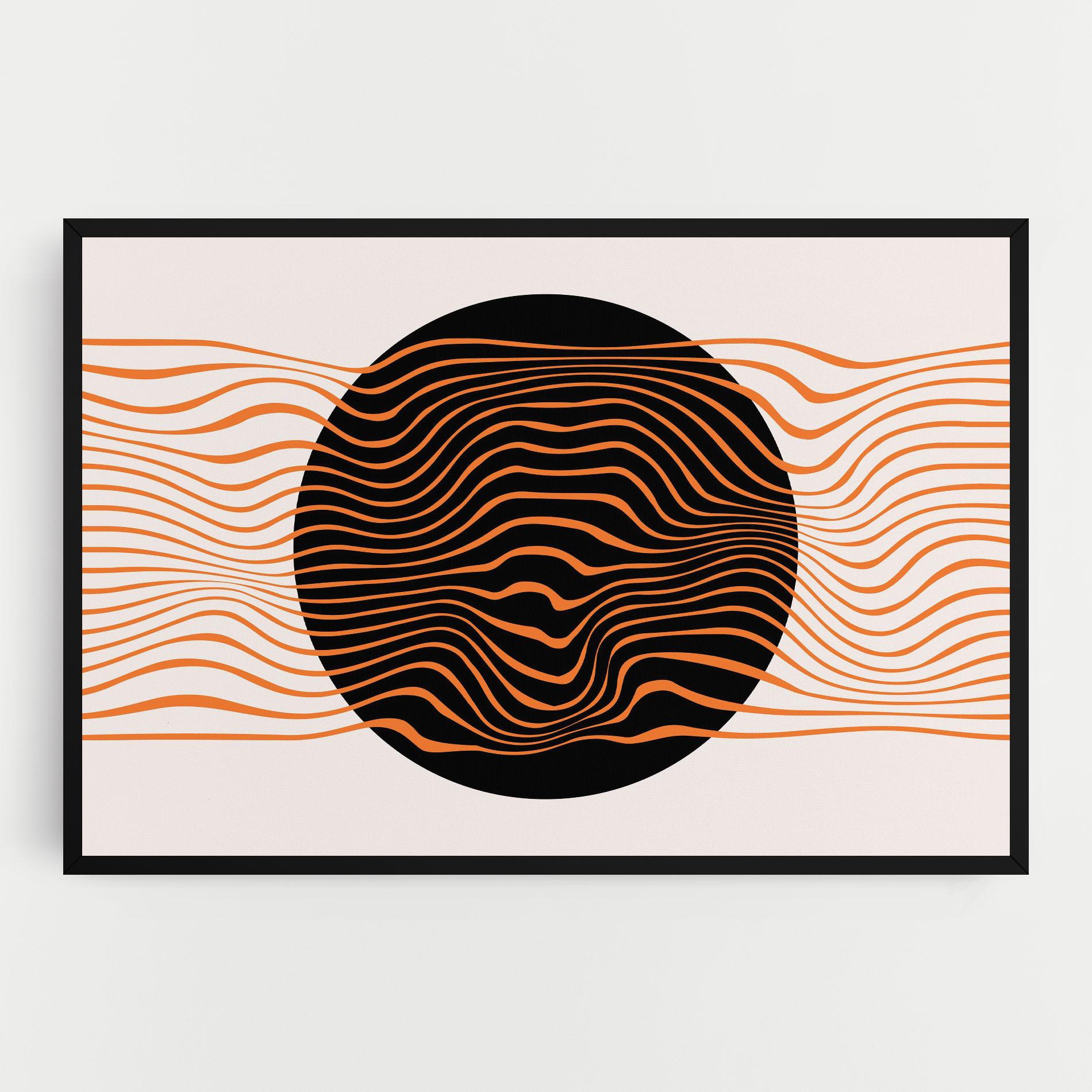 Obraz na Płótnie Black Circle mockup 0