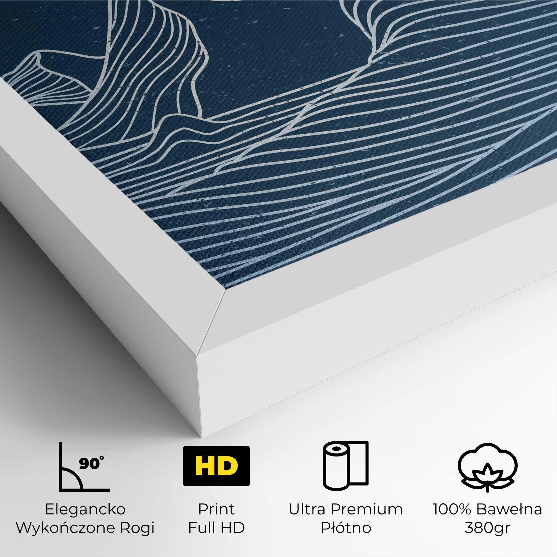 Obraz na Płótnie Ocean Blue Wave mockup 4