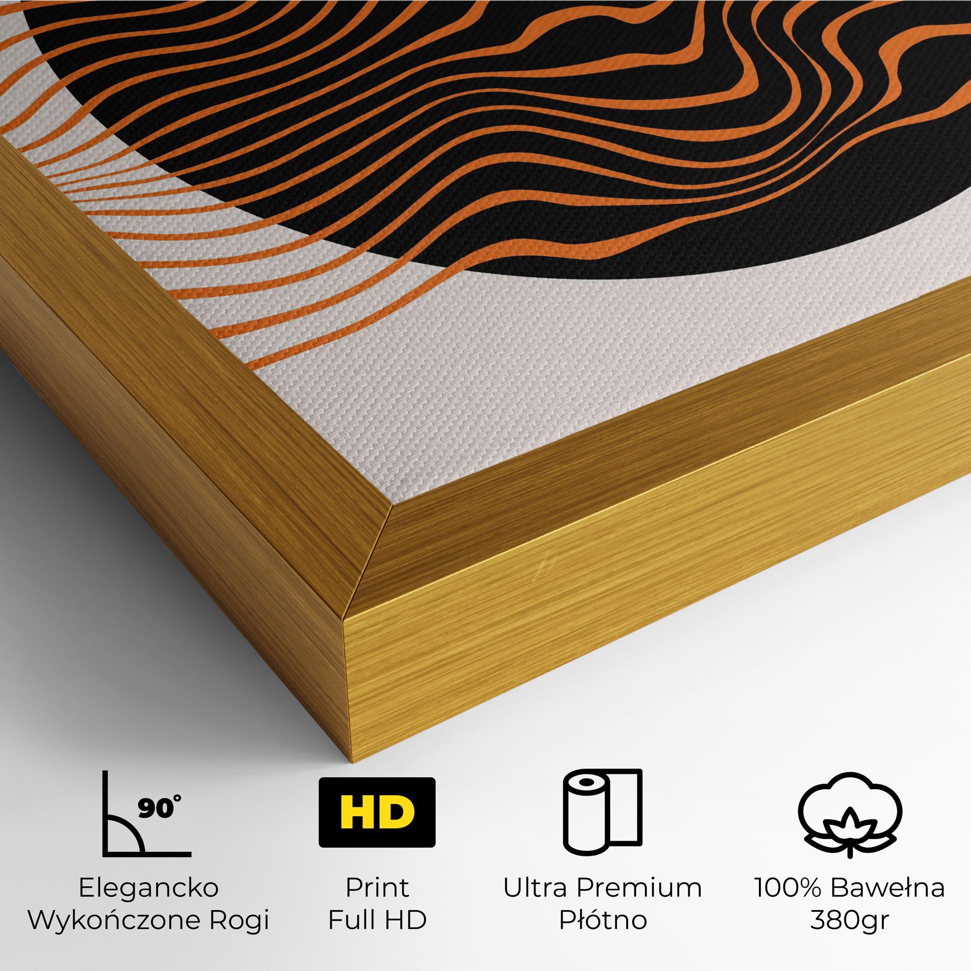 Obraz na Płótnie Black Circle mockup 4