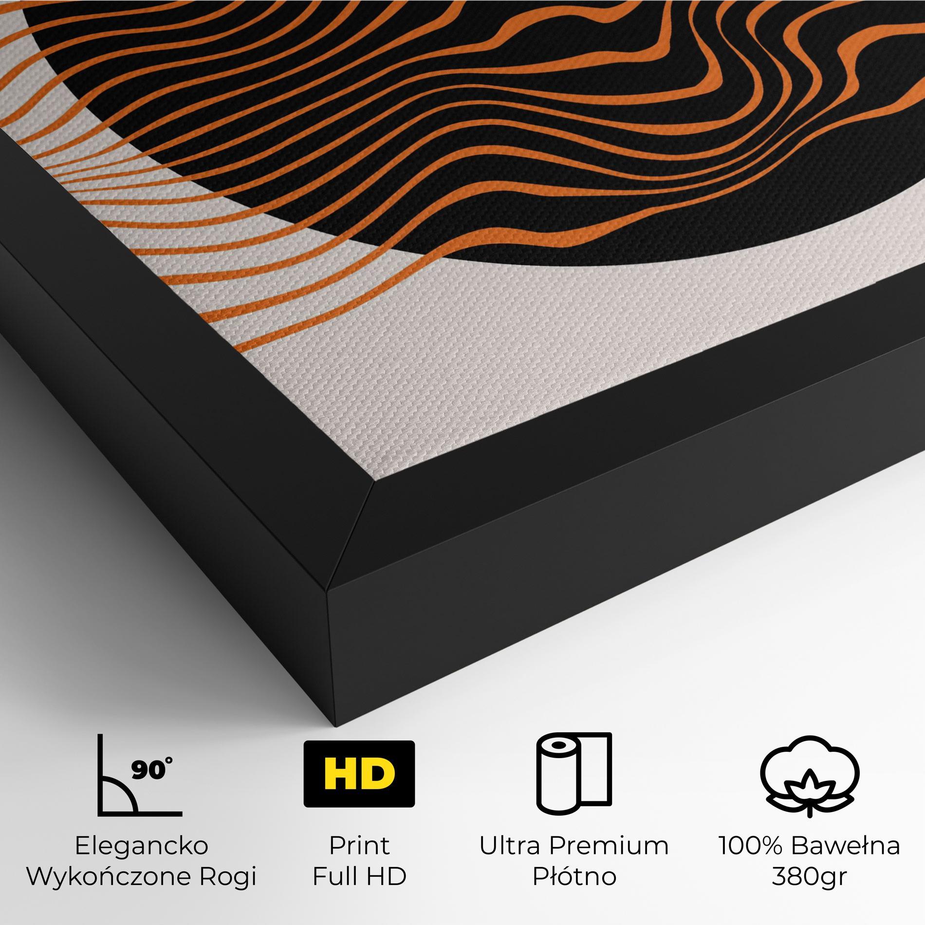 Obraz na Płótnie Black Circle mockup 4