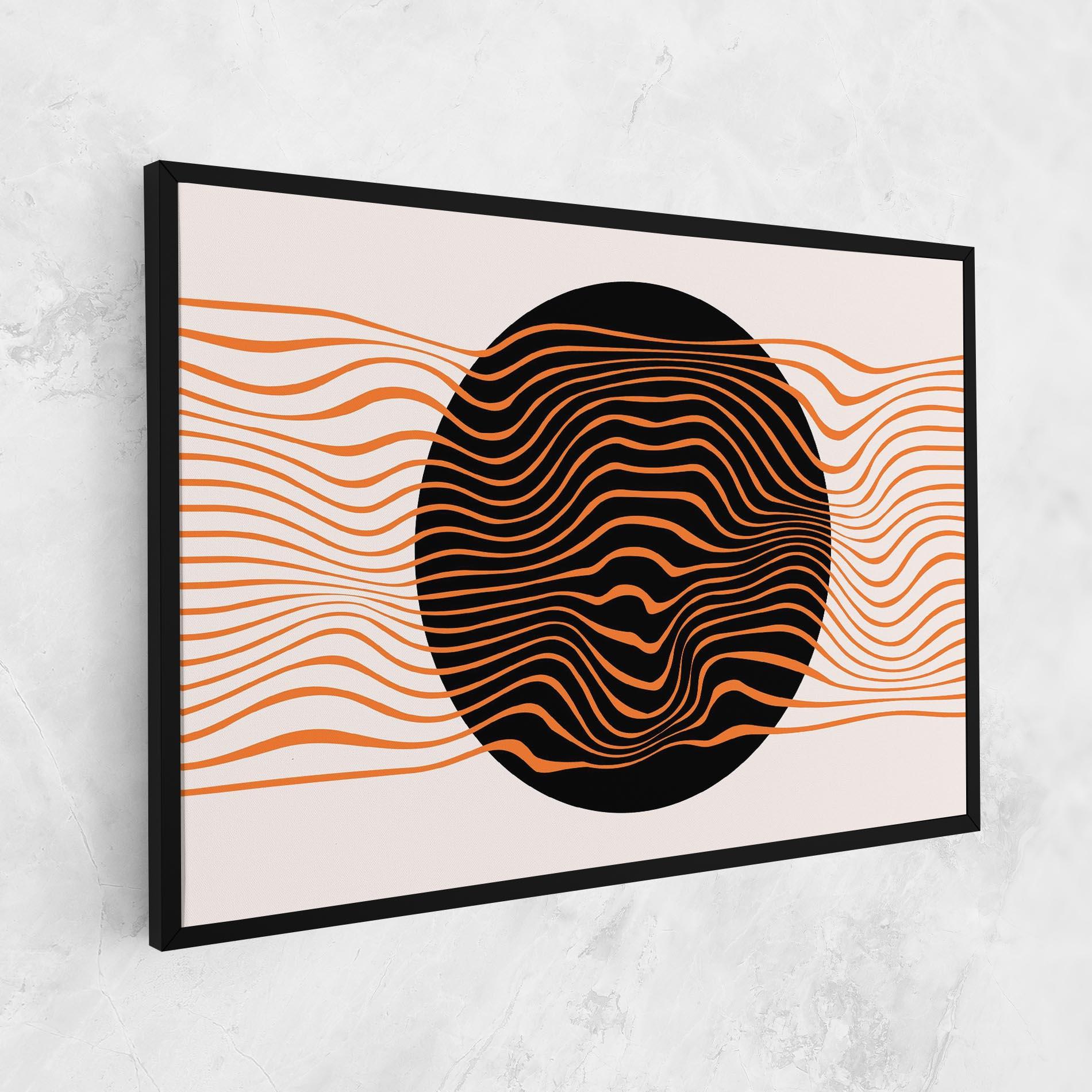 Obraz na Płótnie Black Circle mockup 1