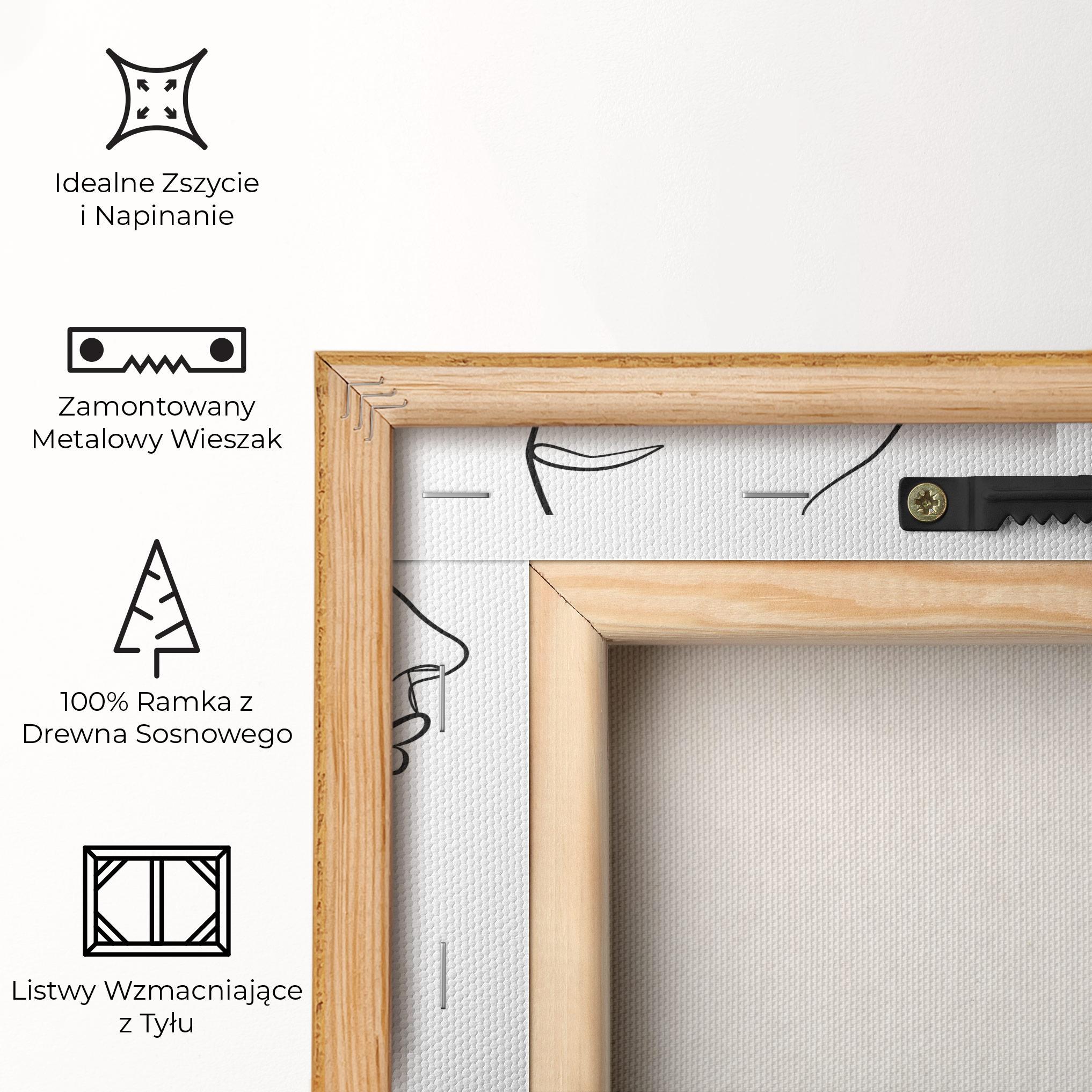 Obraz na Płótnie Female Black Line mockup 5