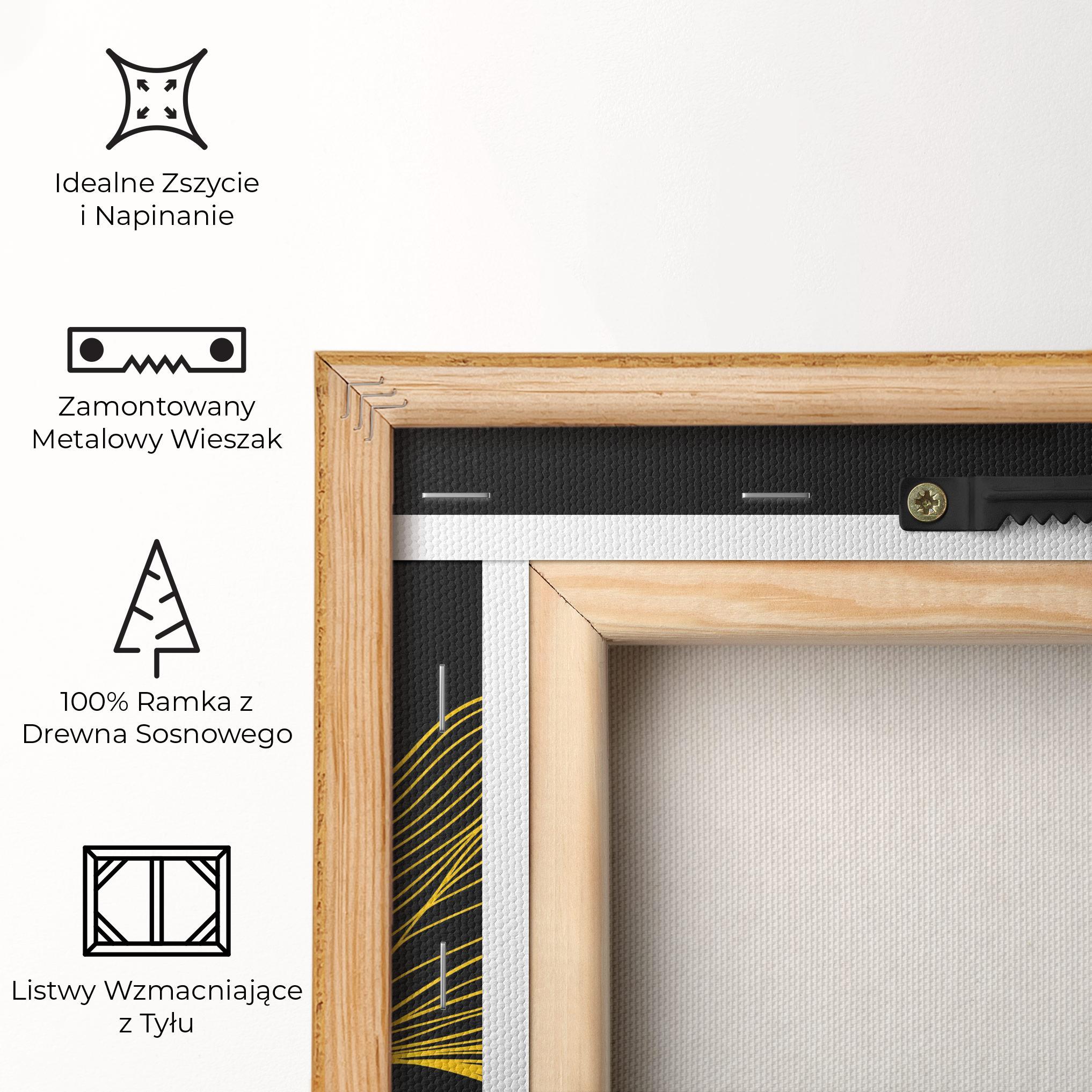 Obraz na Płótnie Gold Moon mockup 5