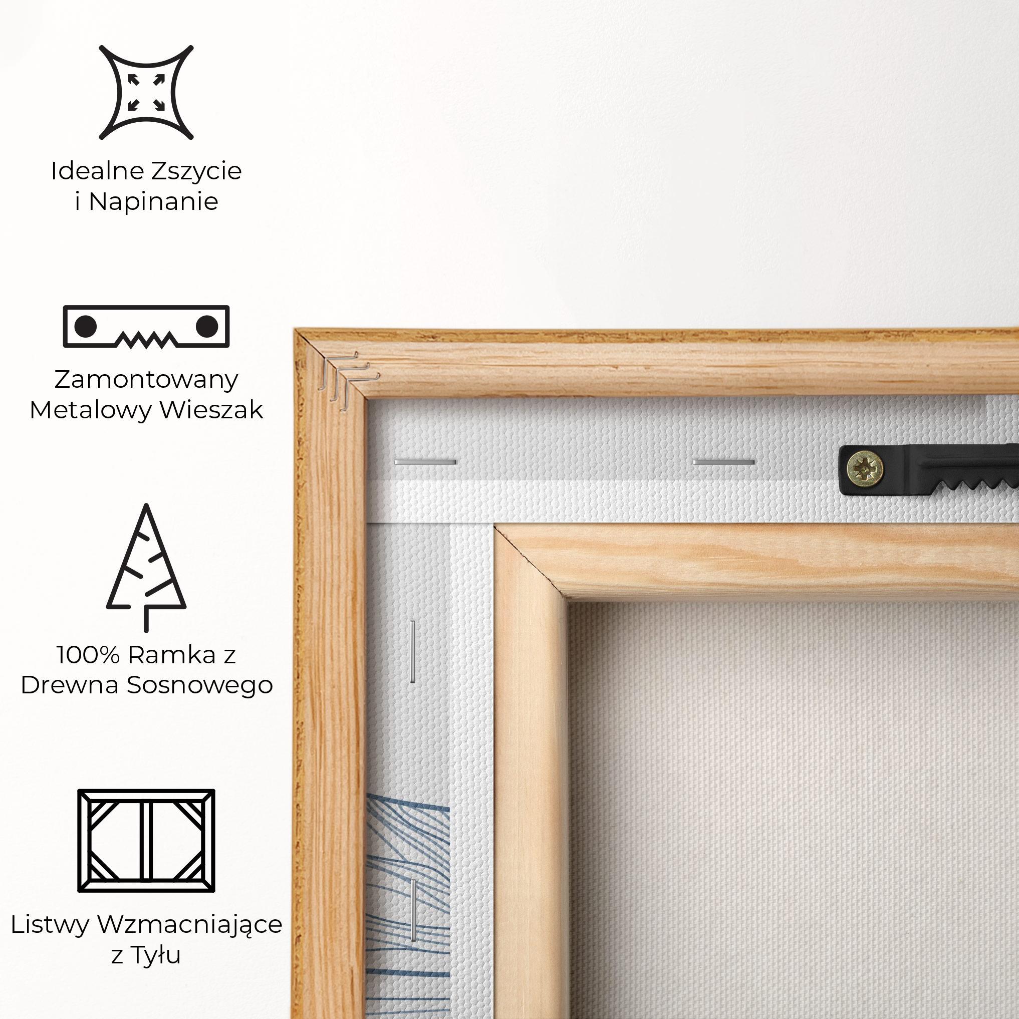 Obraz na Płótnie Mountain Blue Line mockup 5