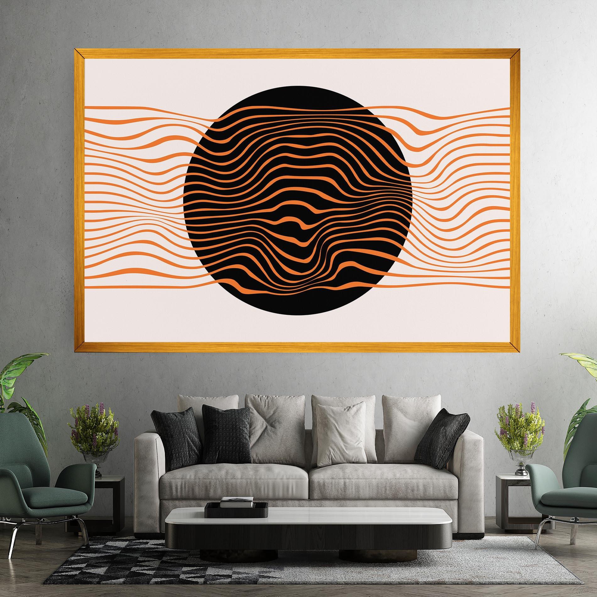 Obraz na Płótnie Black Circle mockup 7