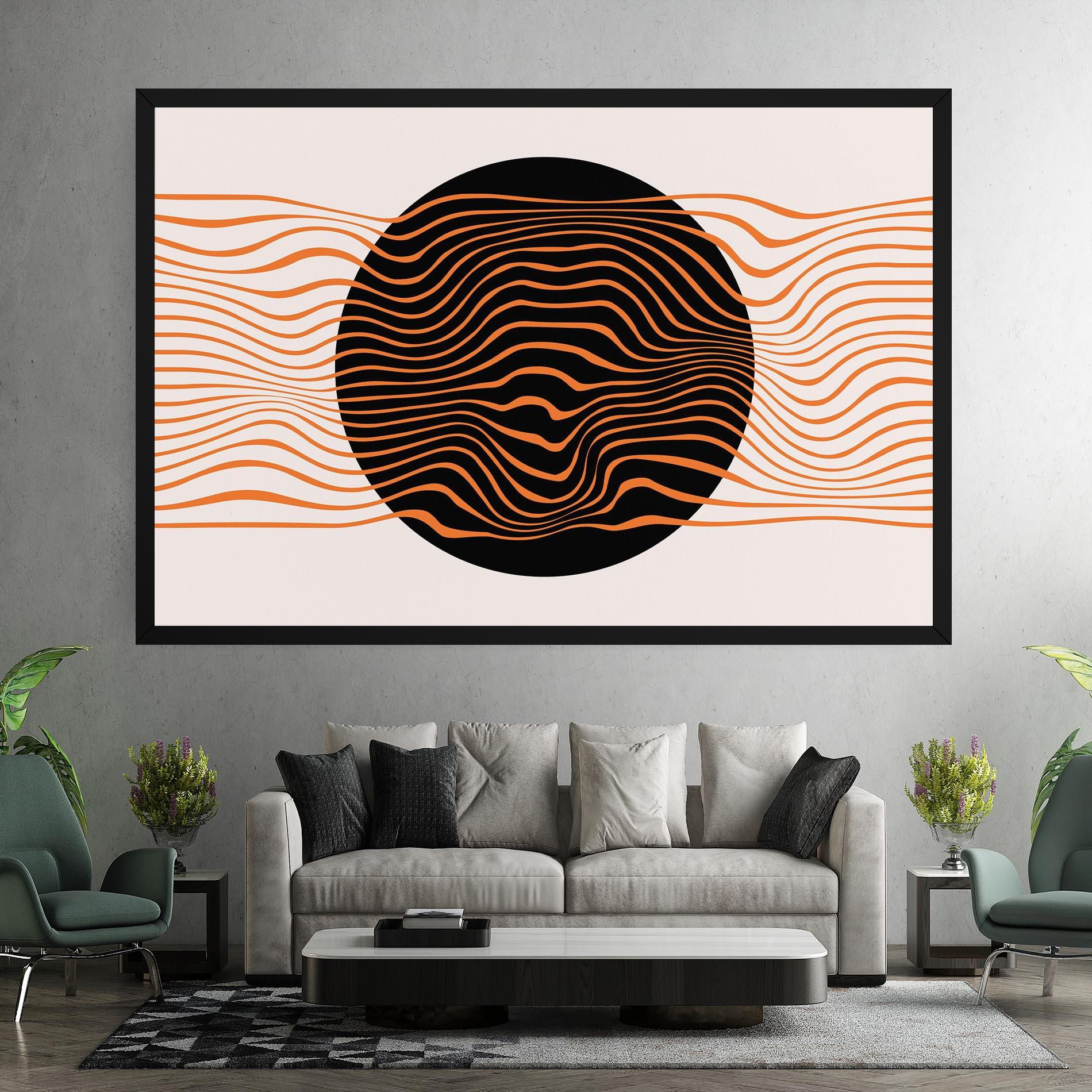 Obraz na Płótnie Black Circle mockup 7