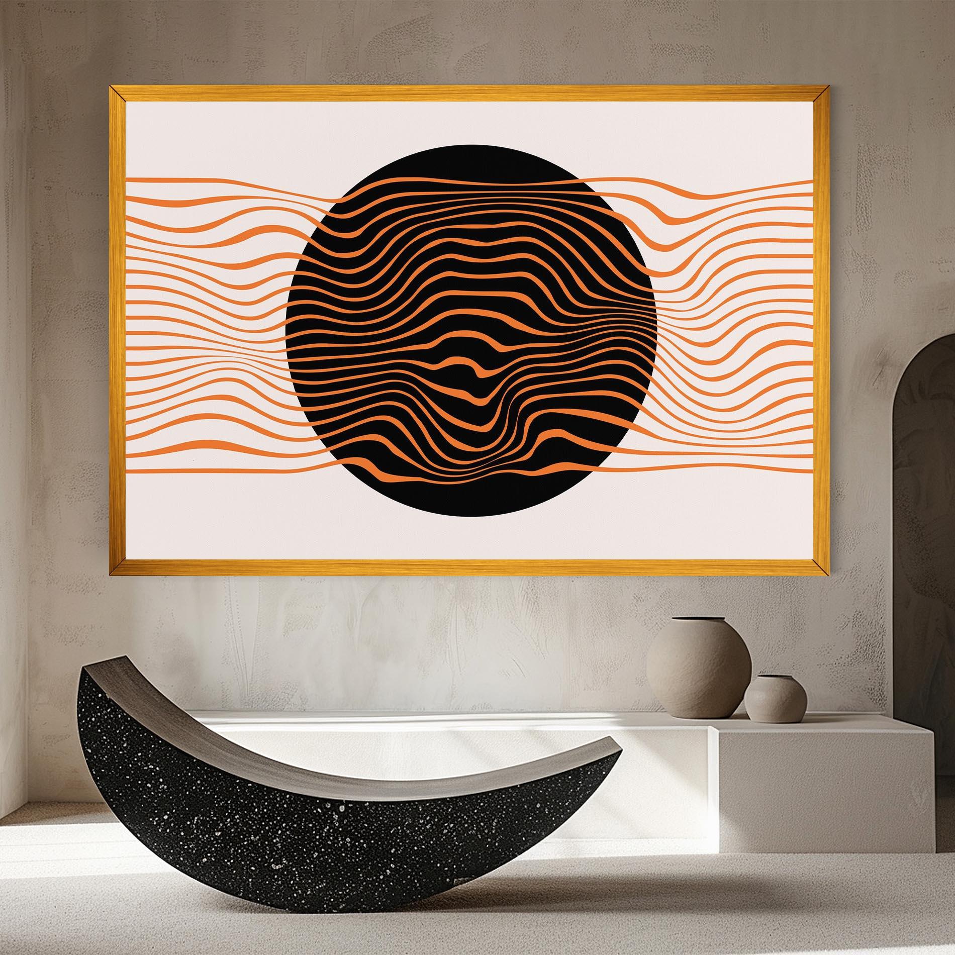 Obraz na Płótnie Black Circle mockup 8