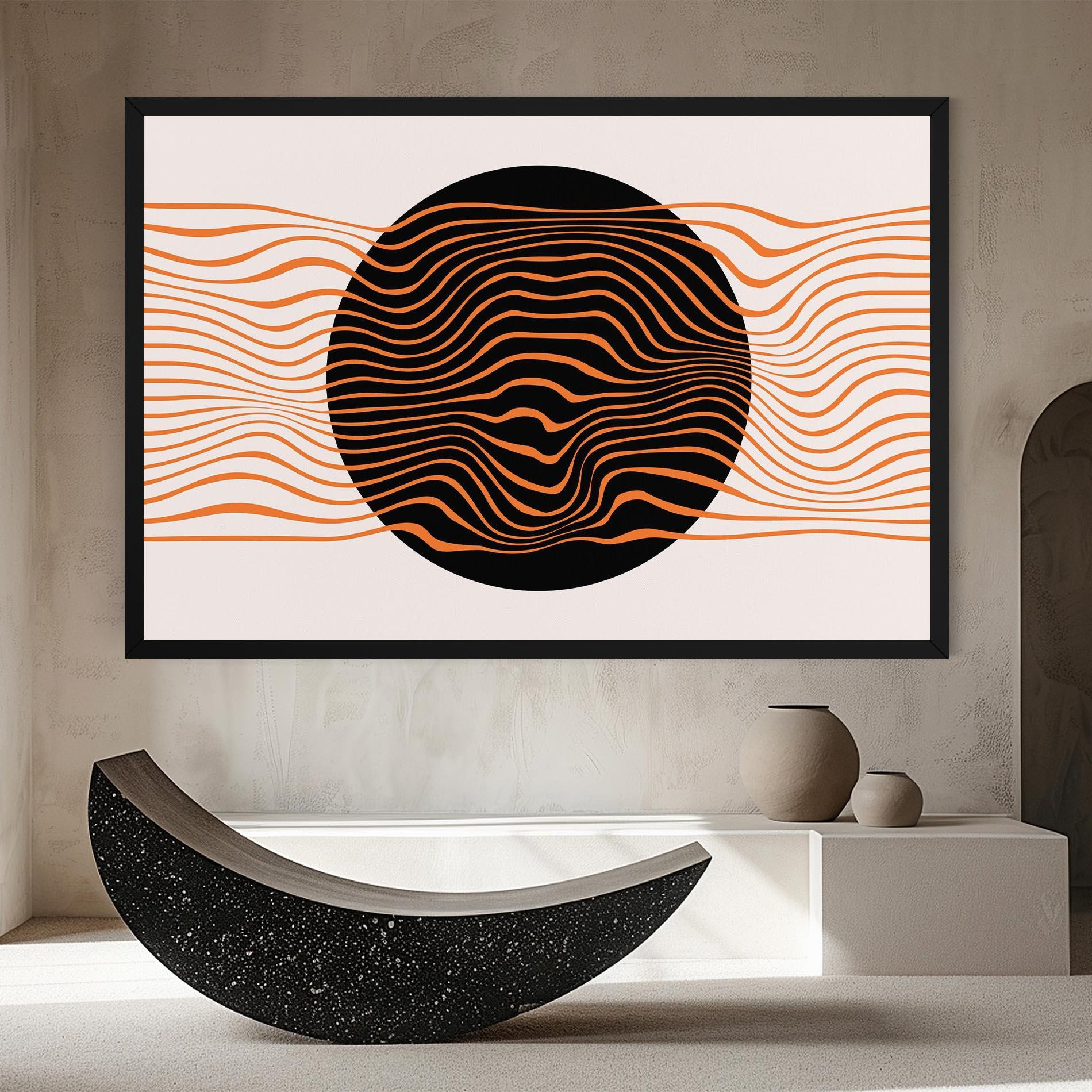 Obraz na Płótnie Black Circle mockup 8