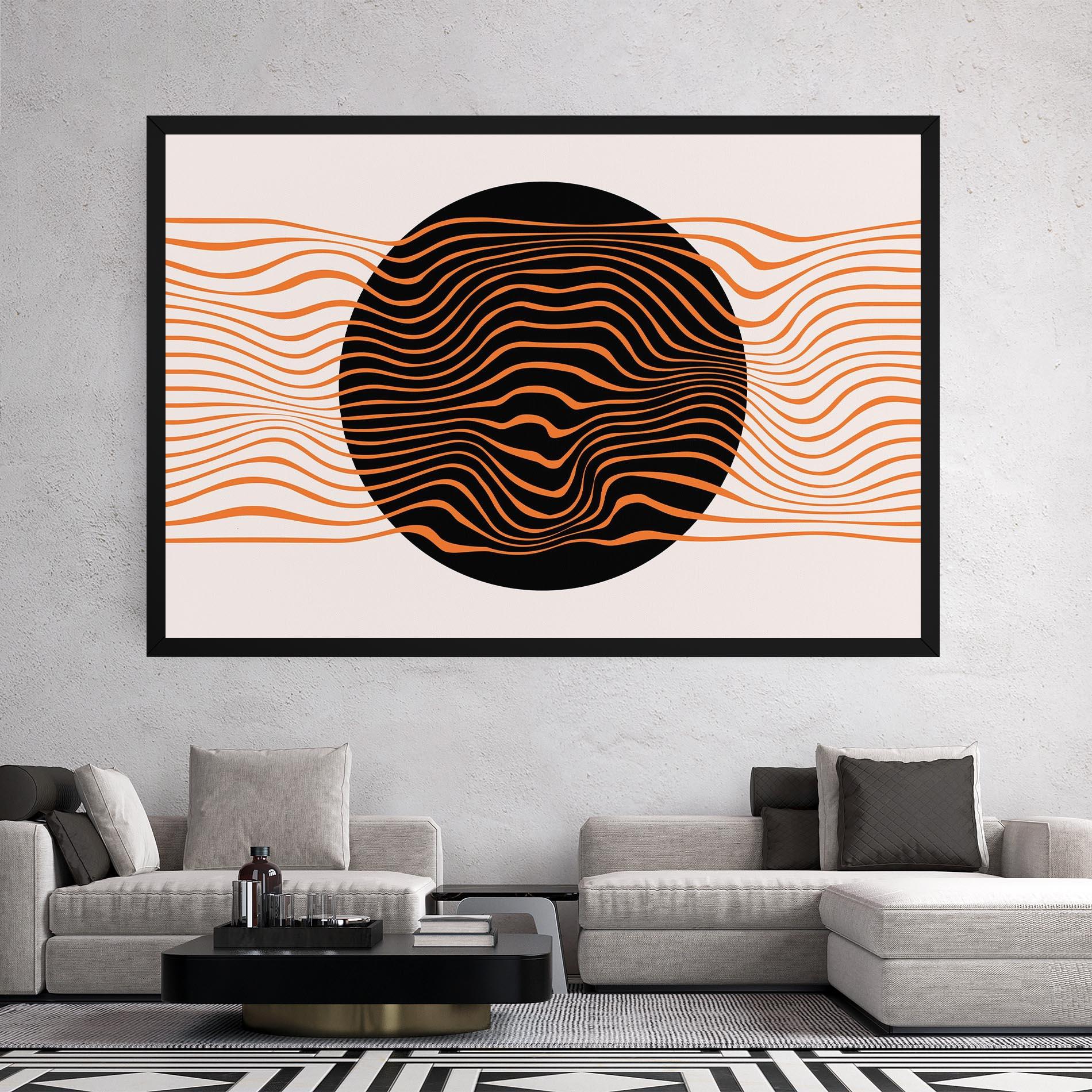 Obraz na Płótnie Black Circle mockup 2