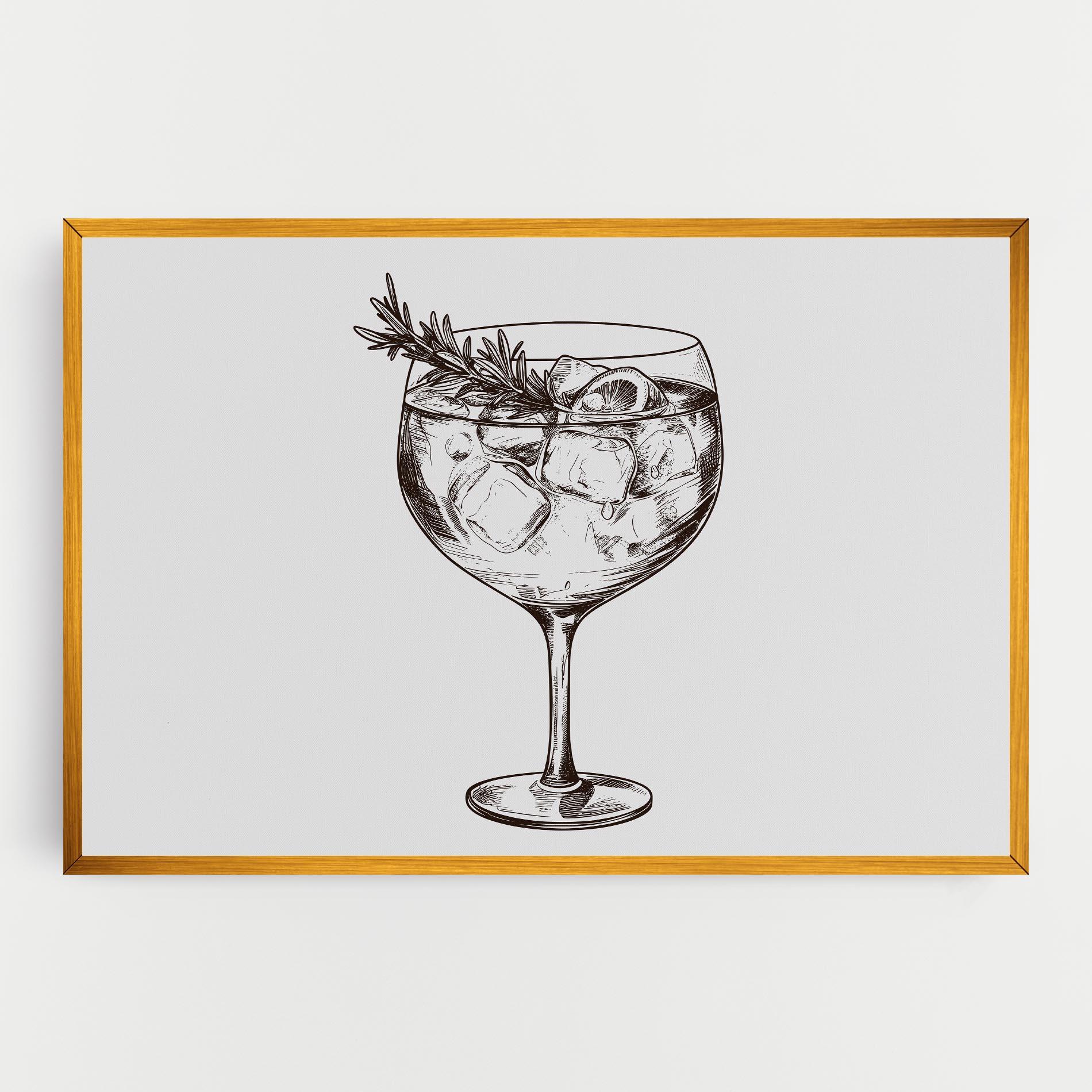 Obraz na Płótnie Gintonic mockup 0