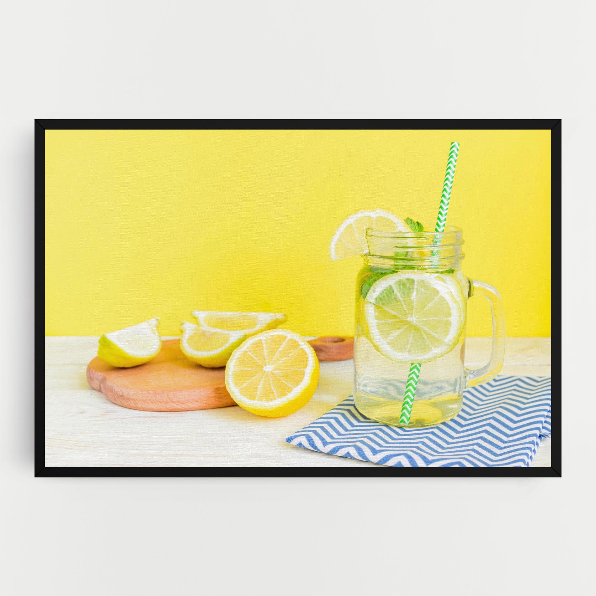 Obraz na Płótnie Citrus Lemonade Water mockup 0