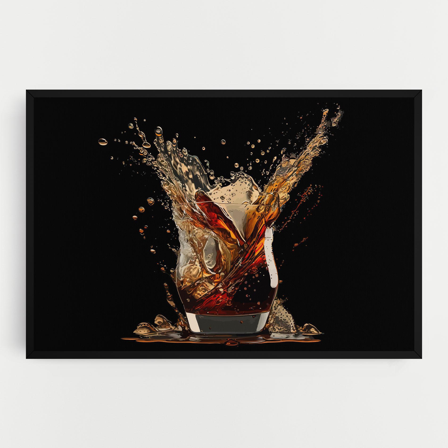 Obraz na Płótnie Cola Splash mockup 0