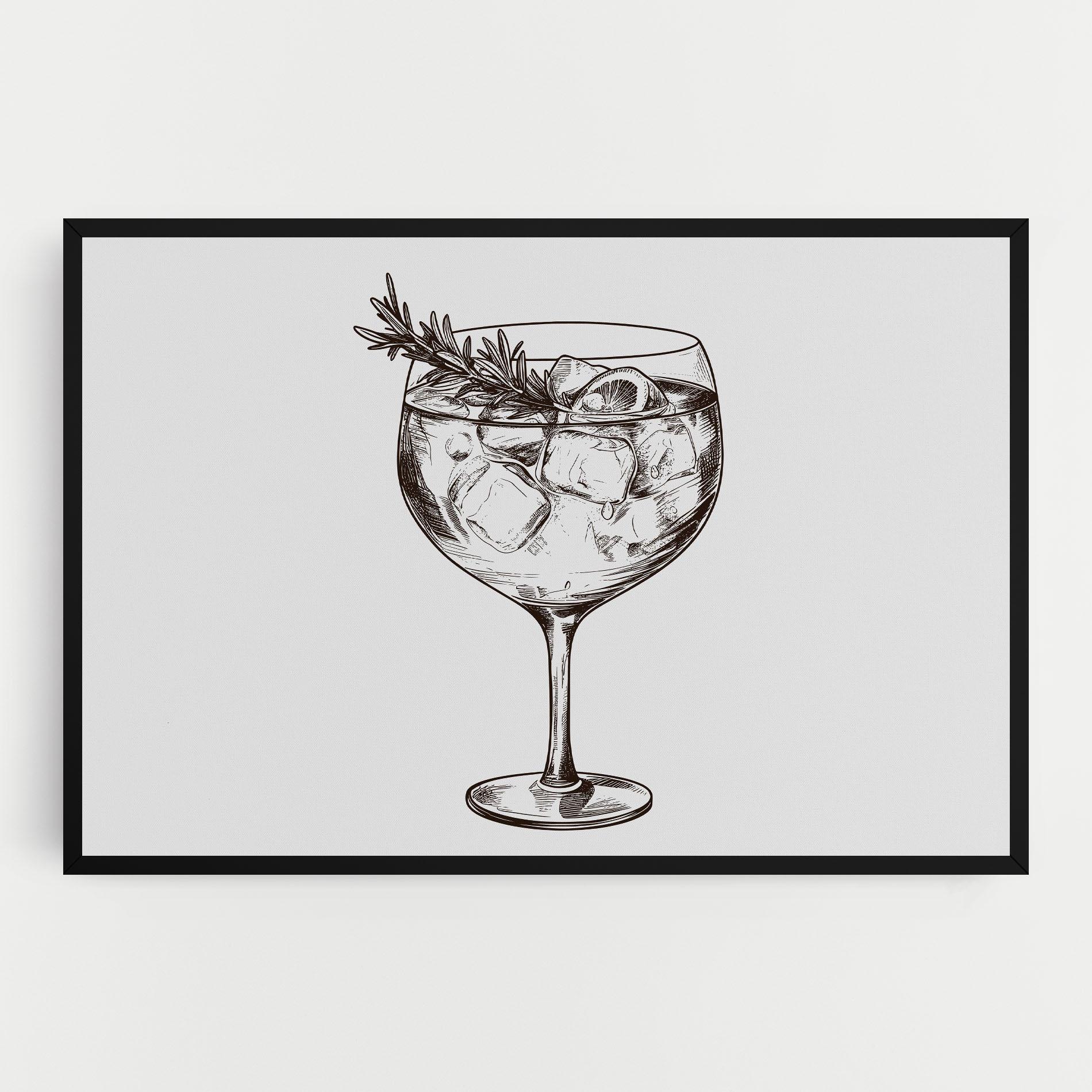 Obraz na Płótnie Gintonic mockup 0