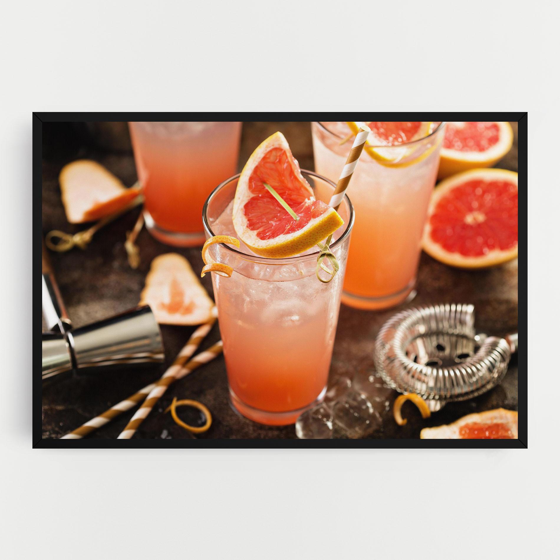 Obraz na Płótnie Grapefruit Cocktail mockup 0