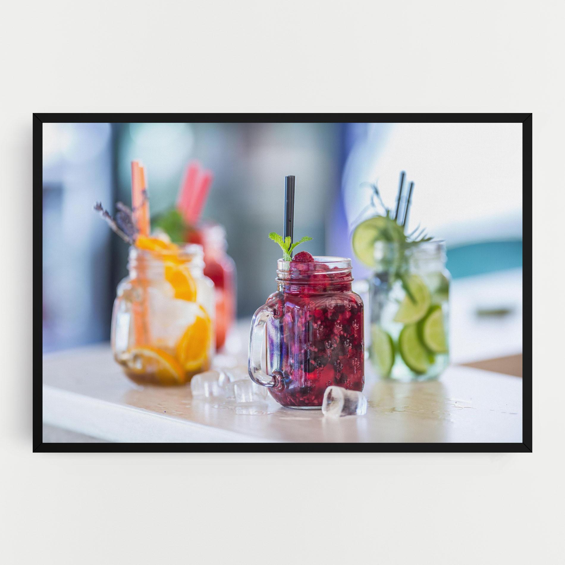 Obraz na Płótnie Orange Lime Lemonades mockup 0