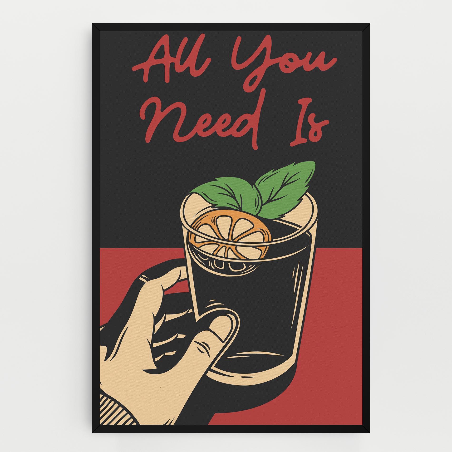 Obraz na Płótnie All U Need mockup 0