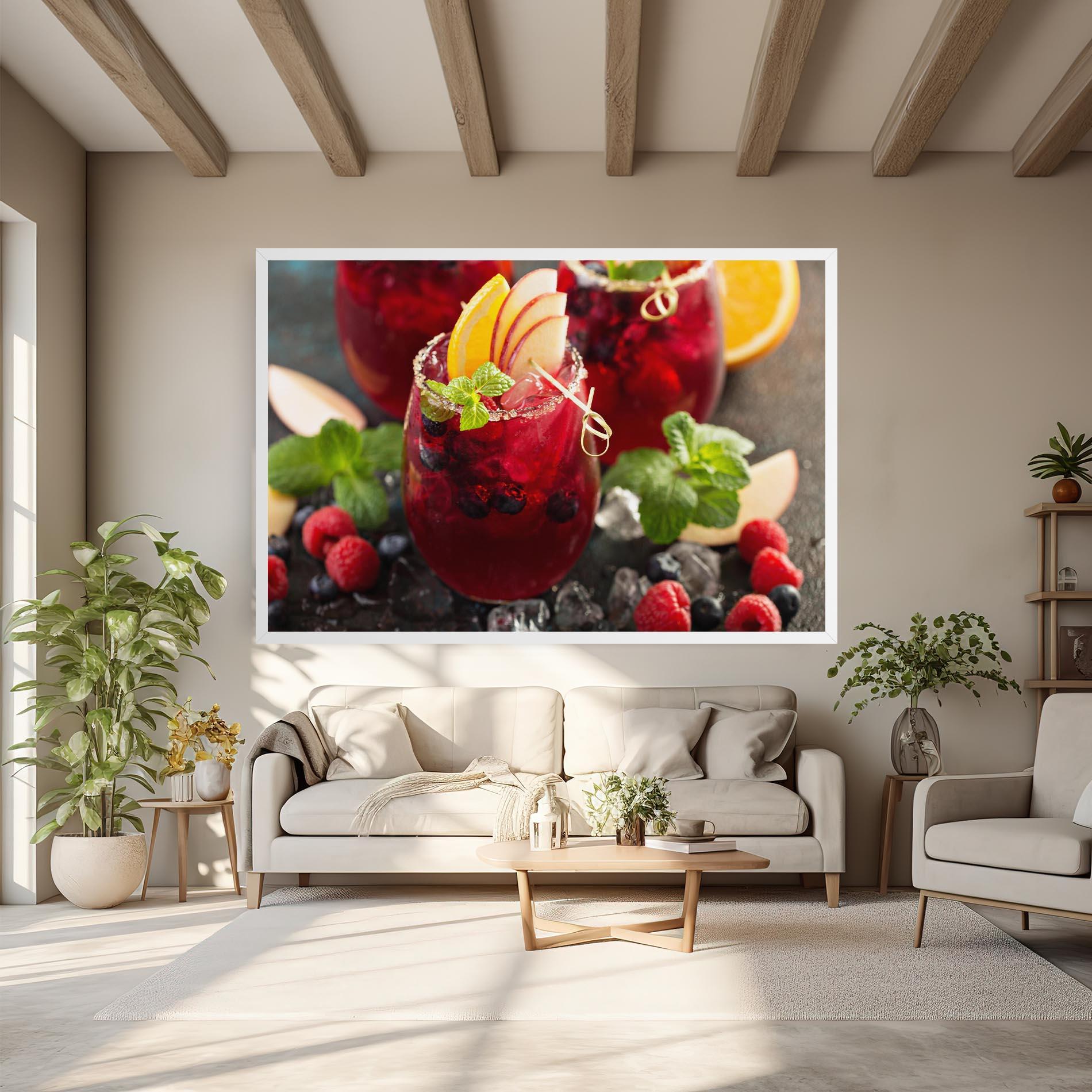 Obraz na Płótnie Berry Drink mockup 6