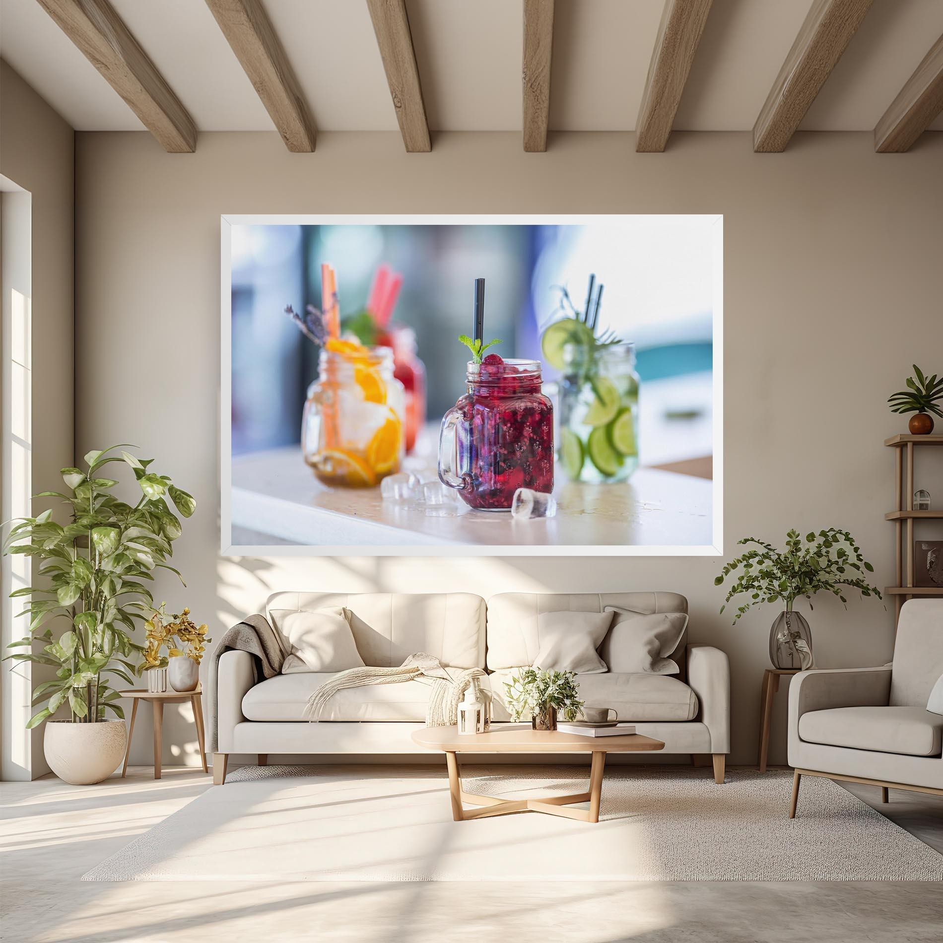 Obraz na Płótnie Orange Lime Lemonades mockup 6