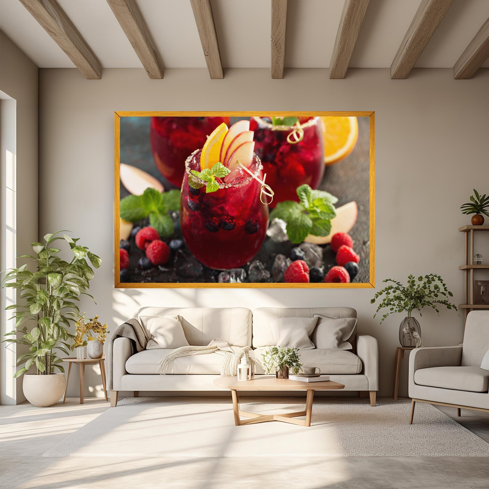 Obraz na Płótnie Berry Drink mockup 6