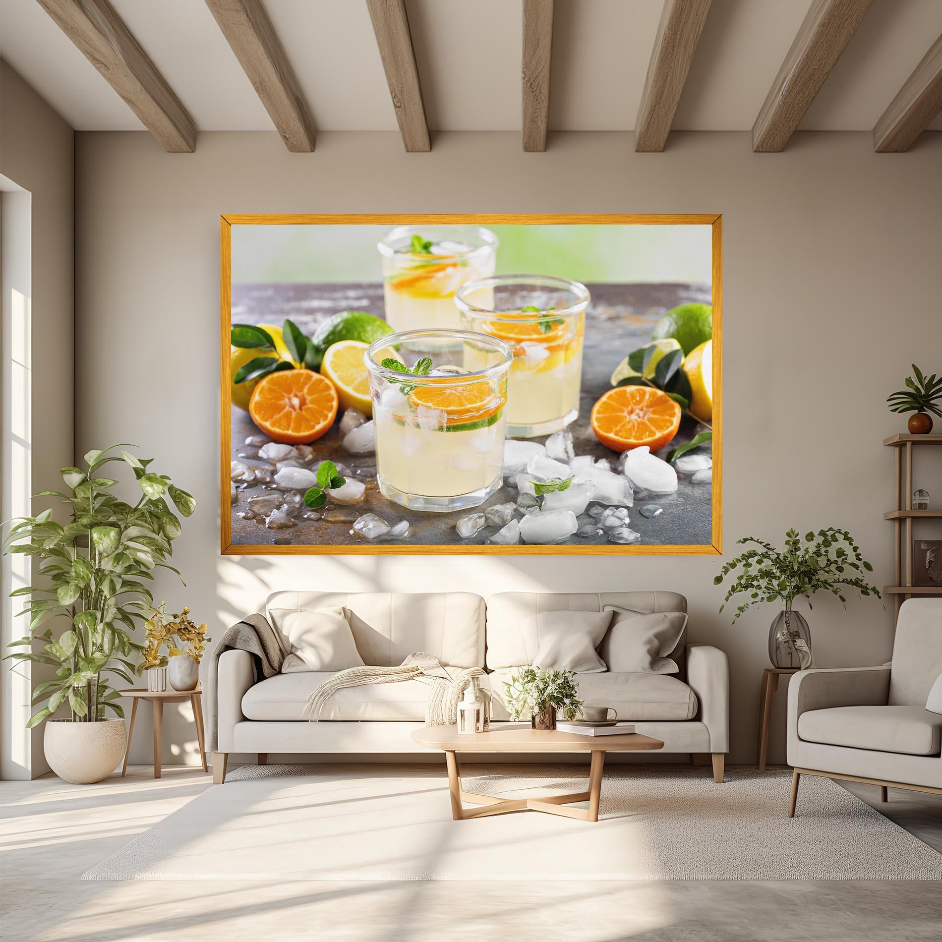 Obraz na Płótnie Citrus Fruit Lemonade mockup 6