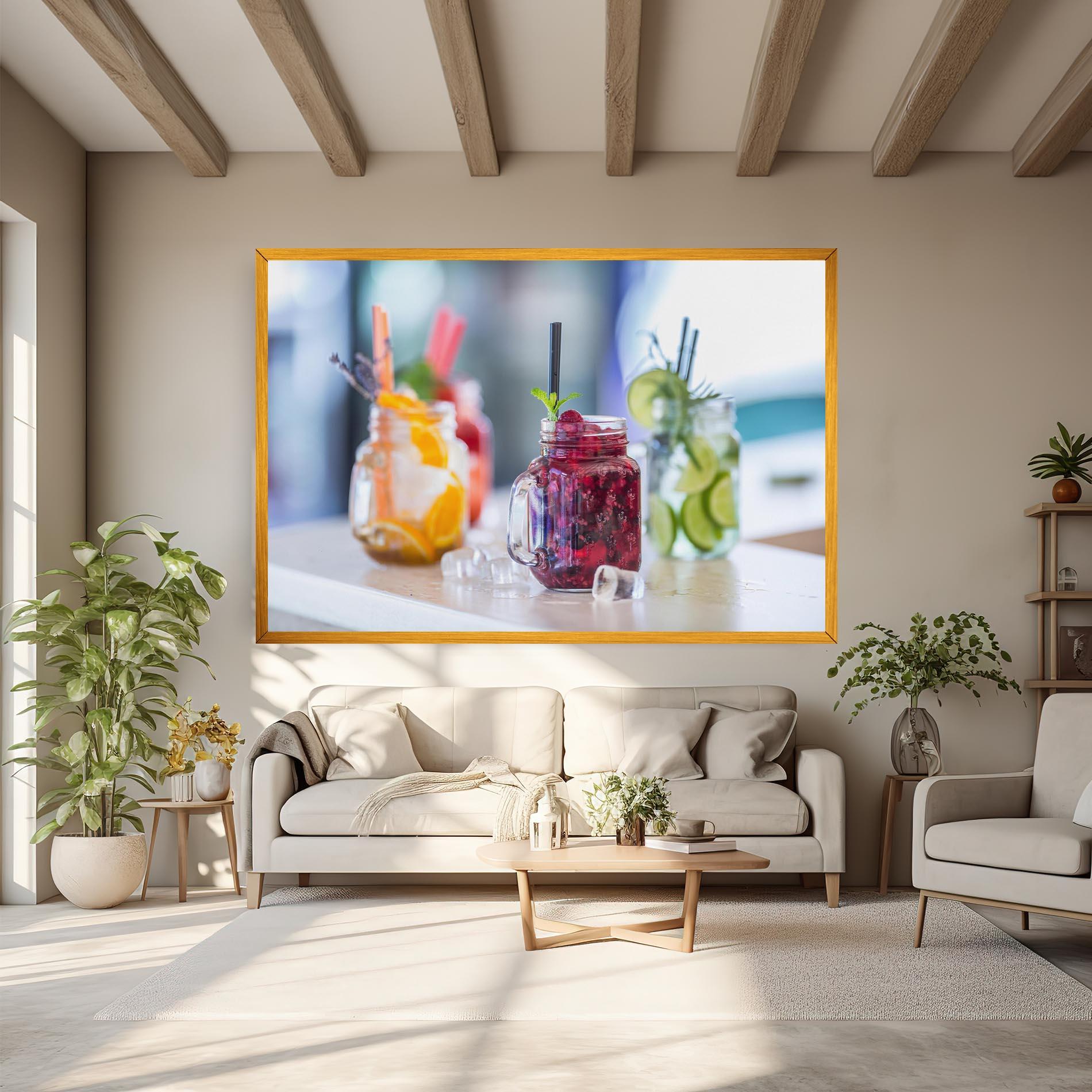 Obraz na Płótnie Orange Lime Lemonades mockup 6