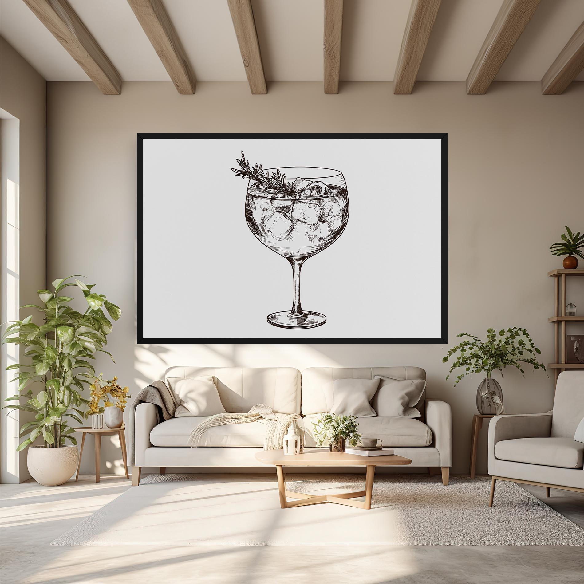 Obraz na Płótnie Gintonic mockup 6