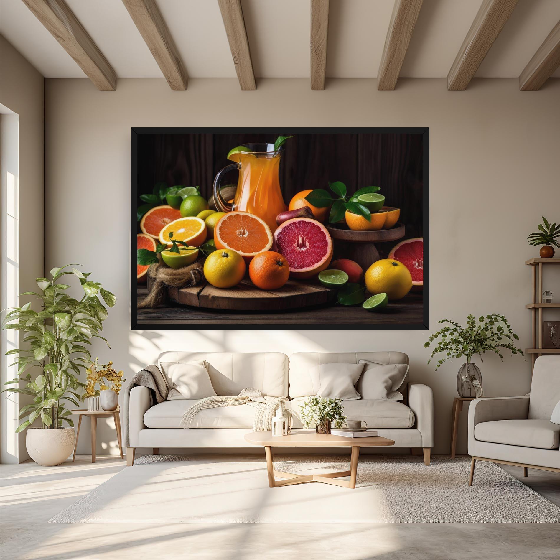 Obraz na Płótnie Glass Of Orange Juice mockup 6