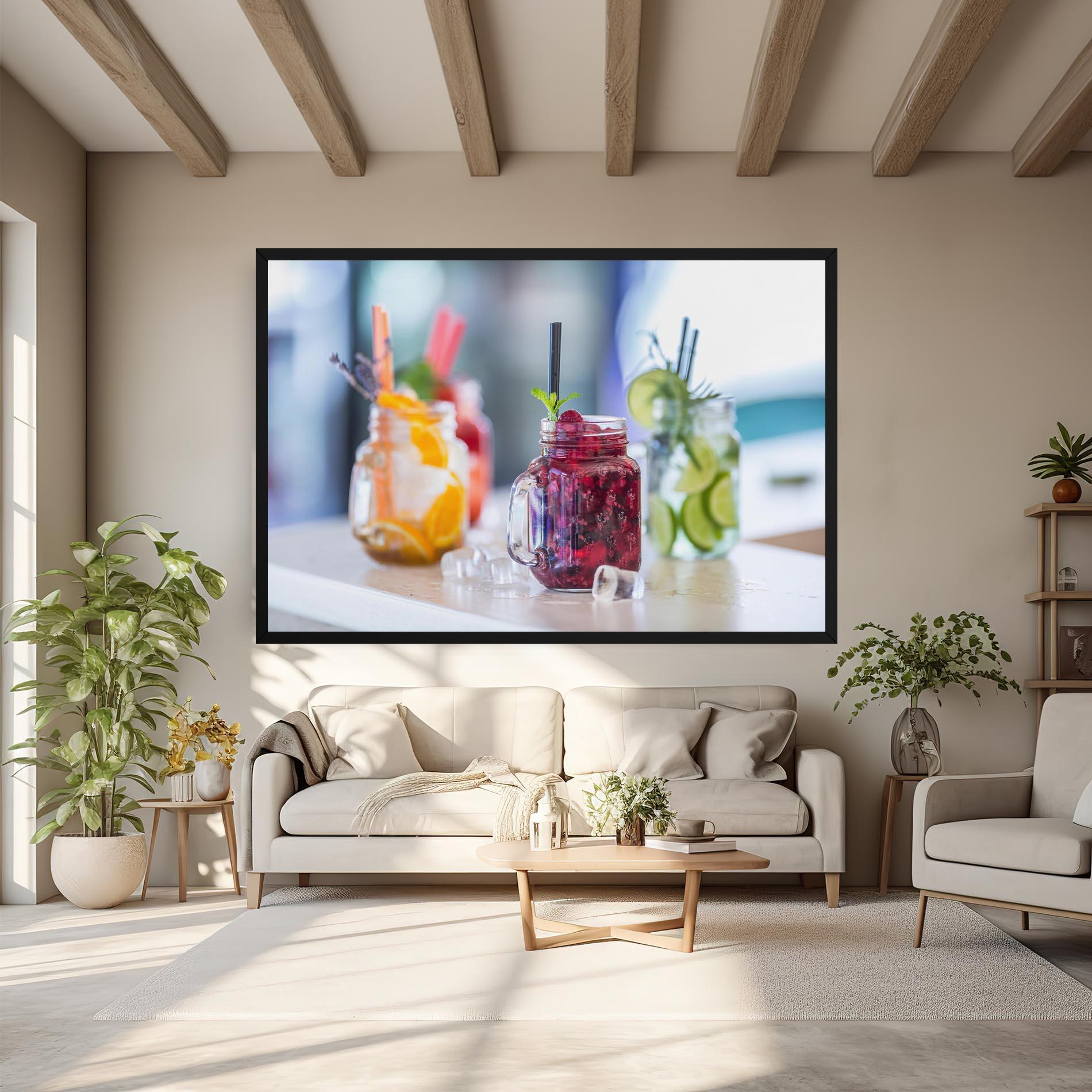 Obraz na Płótnie Orange Lime Lemonades mockup 6