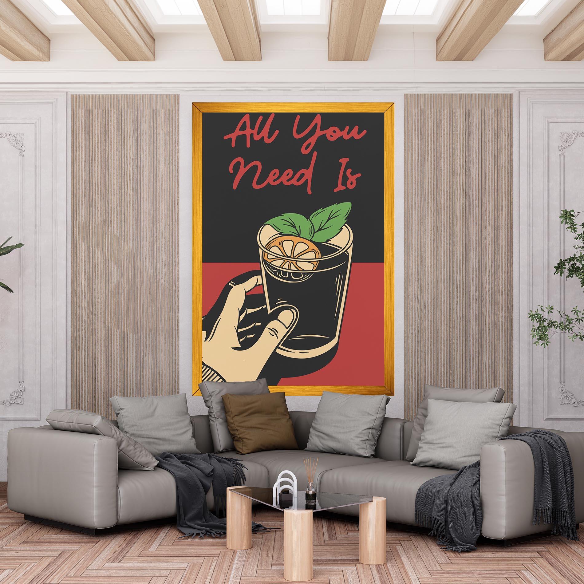 Obraz na Płótnie All U Need mockup 6