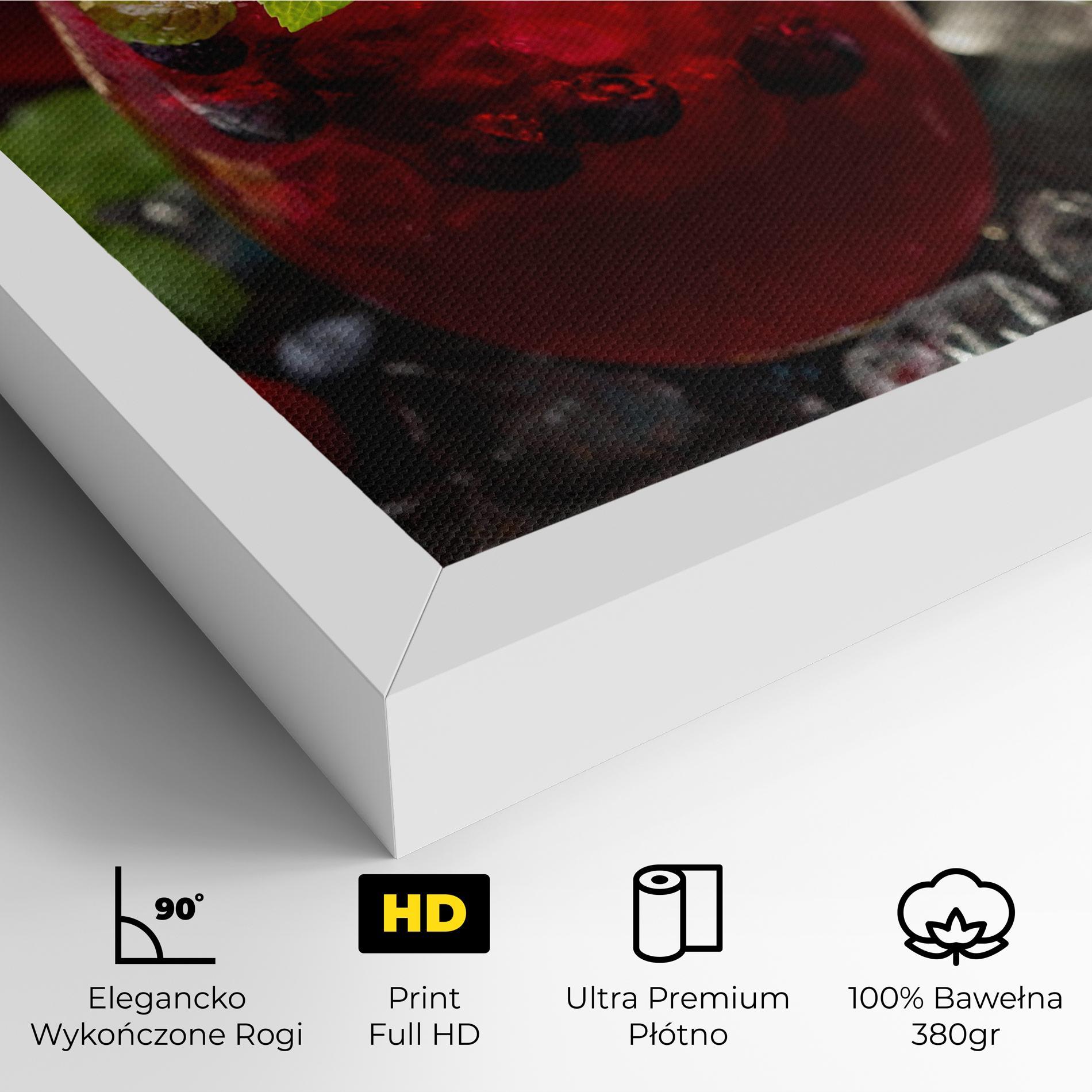 Obraz na Płótnie Berry Drink mockup 4