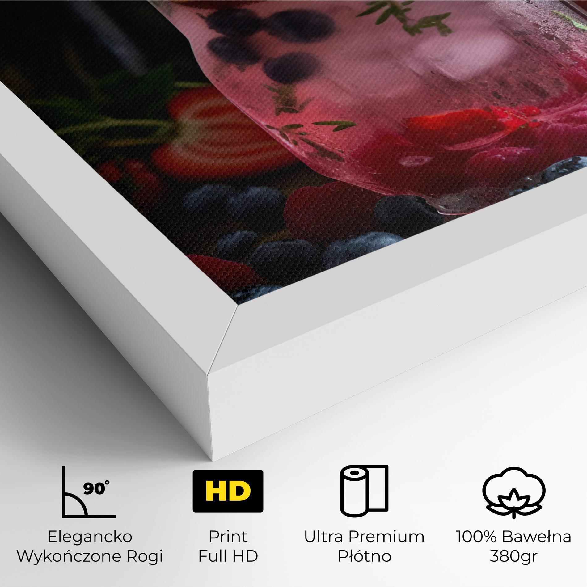 Obraz na Płótnie Berry Ice Drink mockup 4