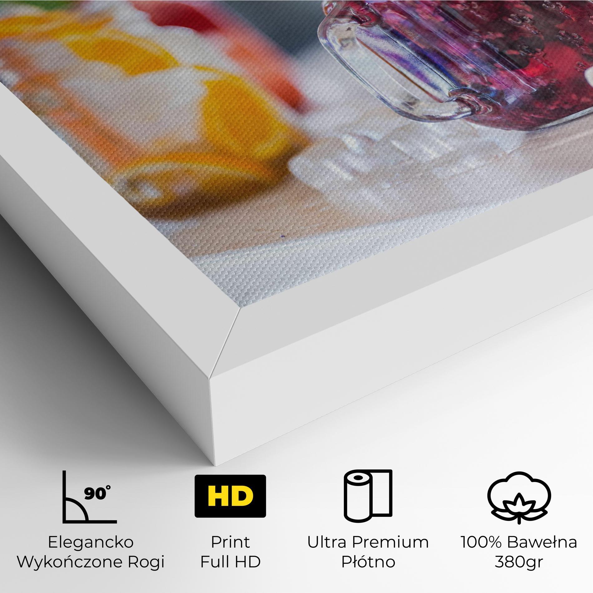 Obraz na Płótnie Orange Lime Lemonades mockup 4