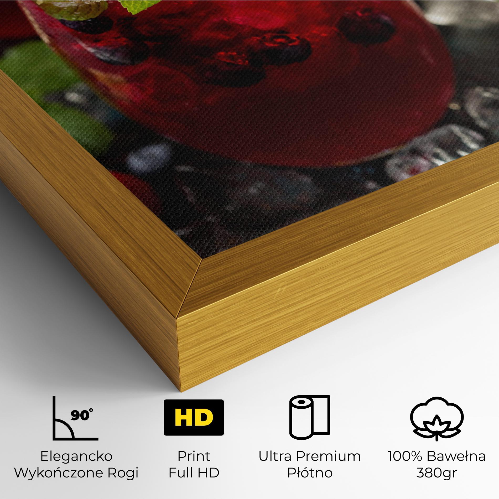 Obraz na Płótnie Berry Drink mockup 4