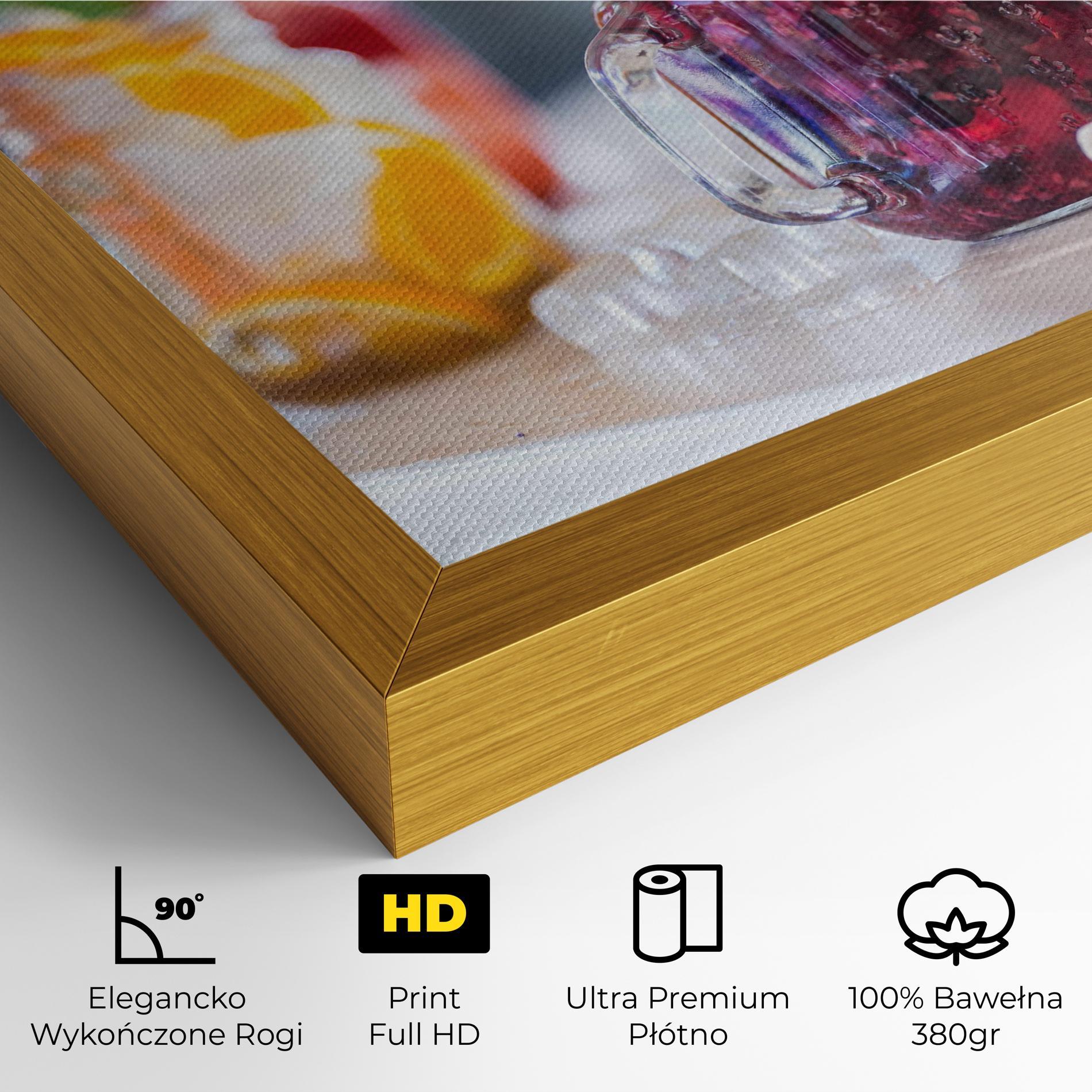 Obraz na Płótnie Orange Lime Lemonades mockup 4