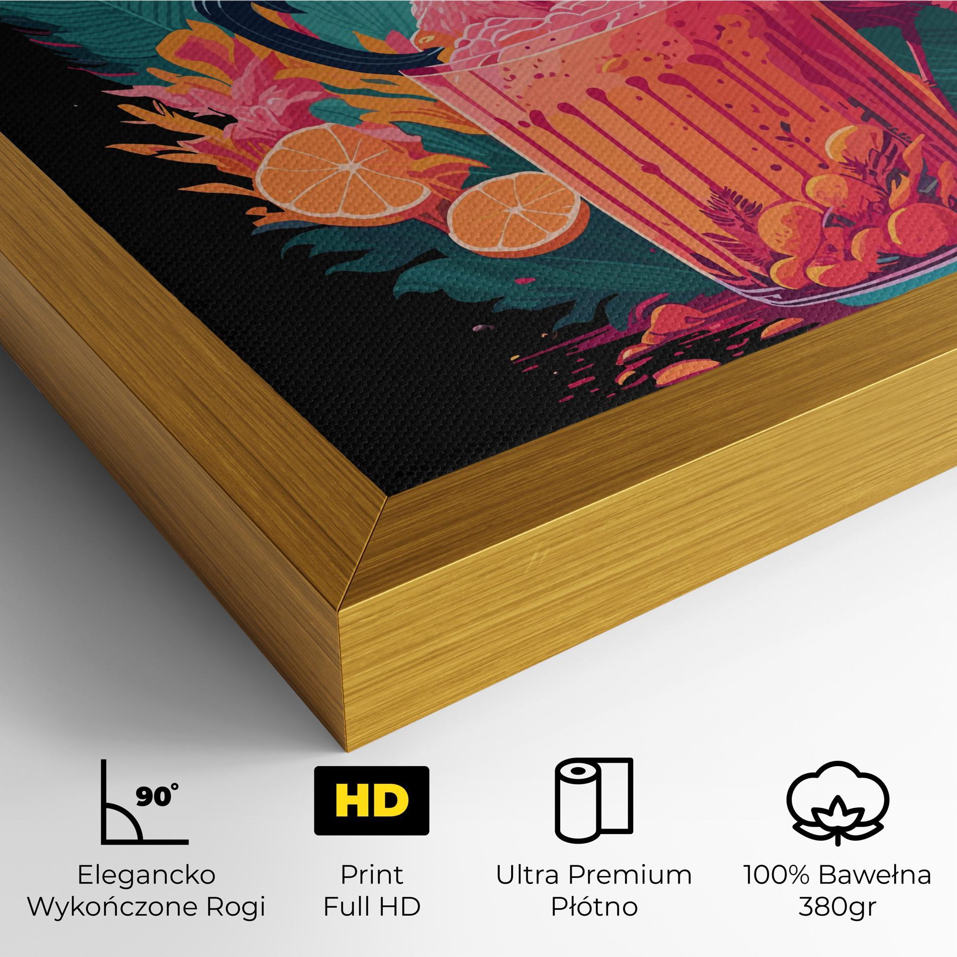 Obraz na Płótnie Pink Bird Drink mockup 4