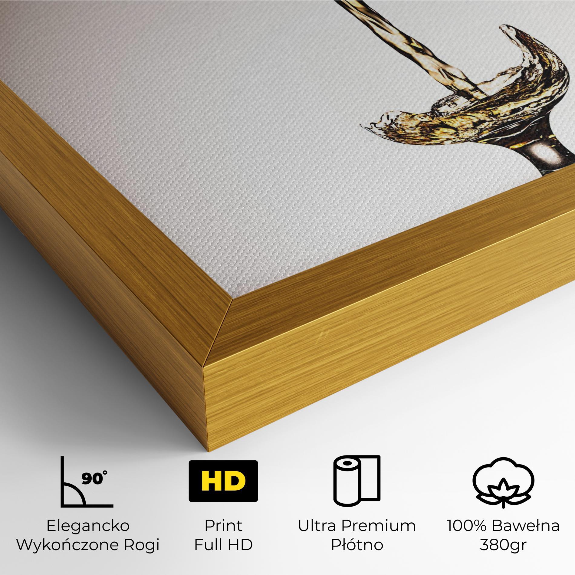 Obraz na Płótnie White Wine Splash mockup 4