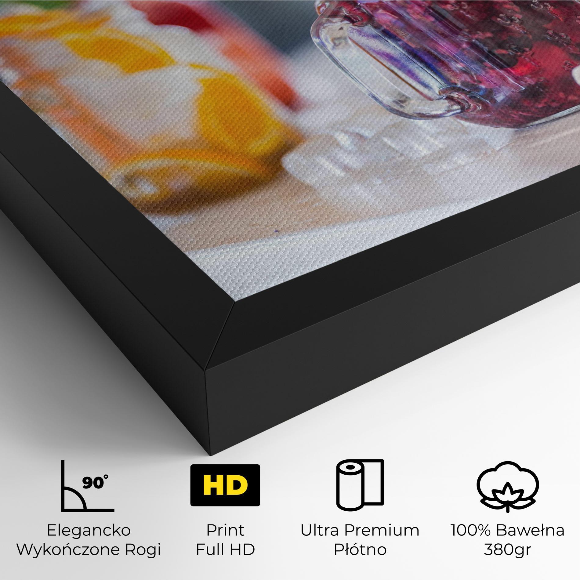 Obraz na Płótnie Orange Lime Lemonades mockup 4