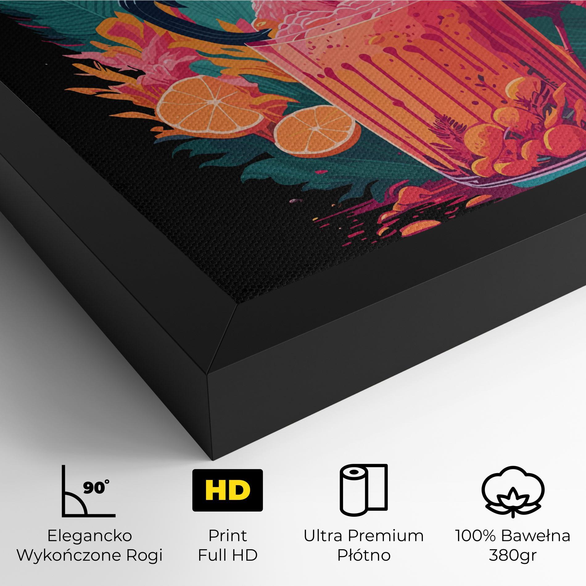 Obraz na Płótnie Pink Bird Drink mockup 4