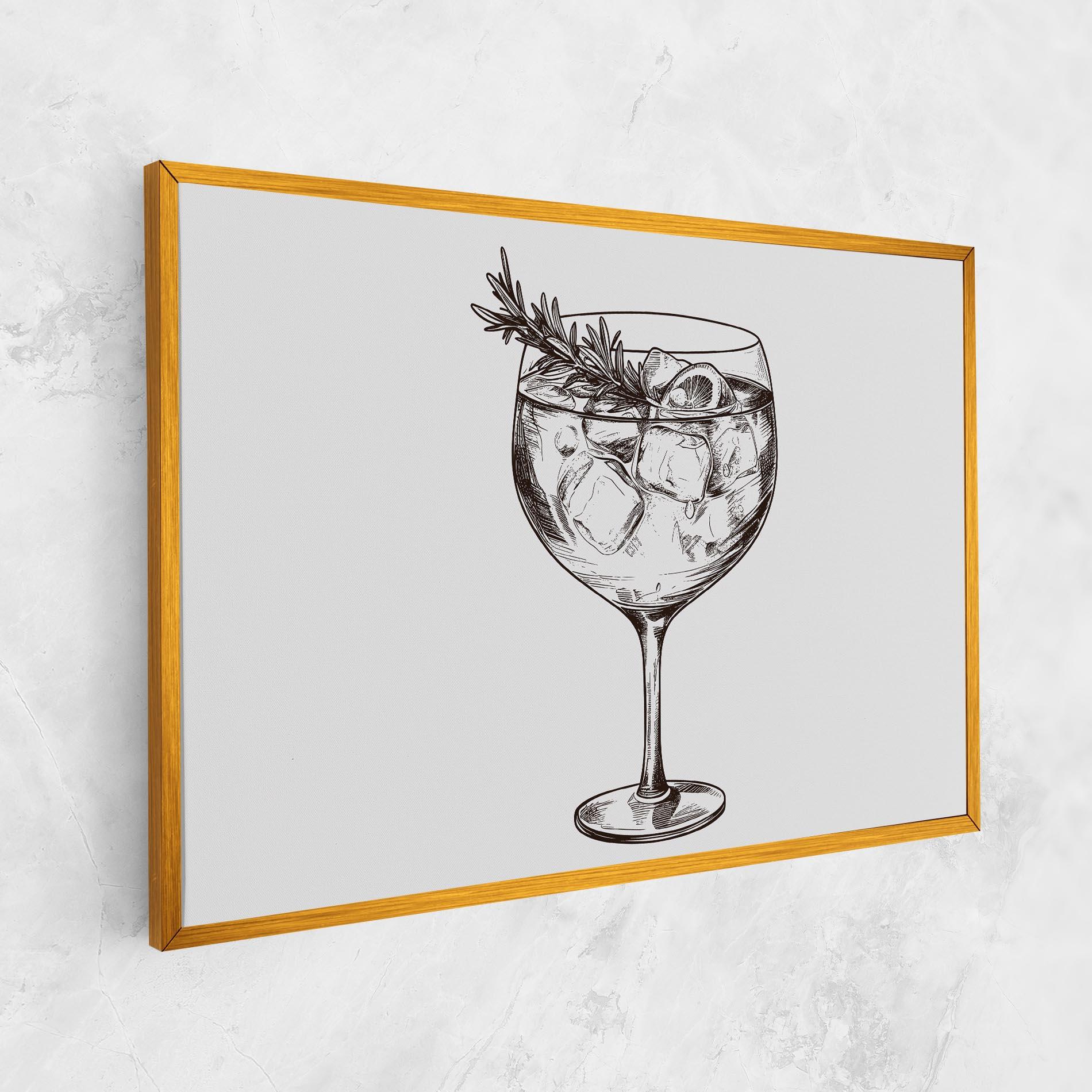 Obraz na Płótnie Gintonic mockup 1
