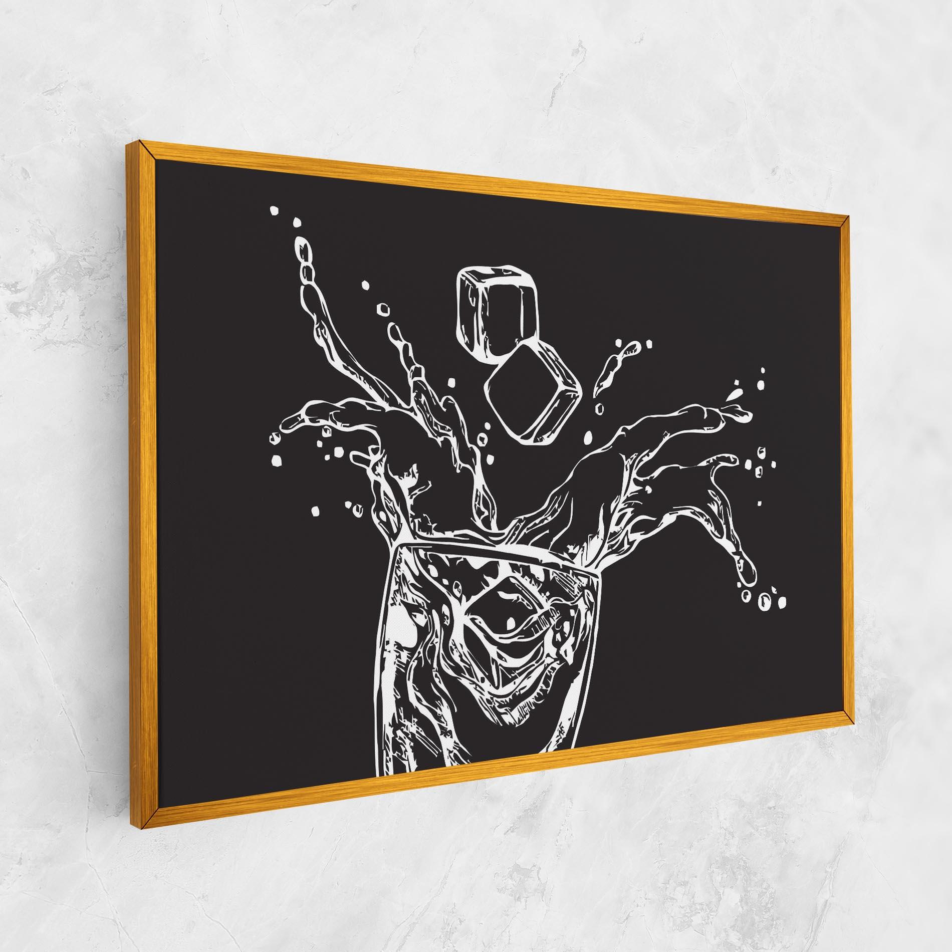 Obraz na Płótnie Ice Splash Drink mockup 1