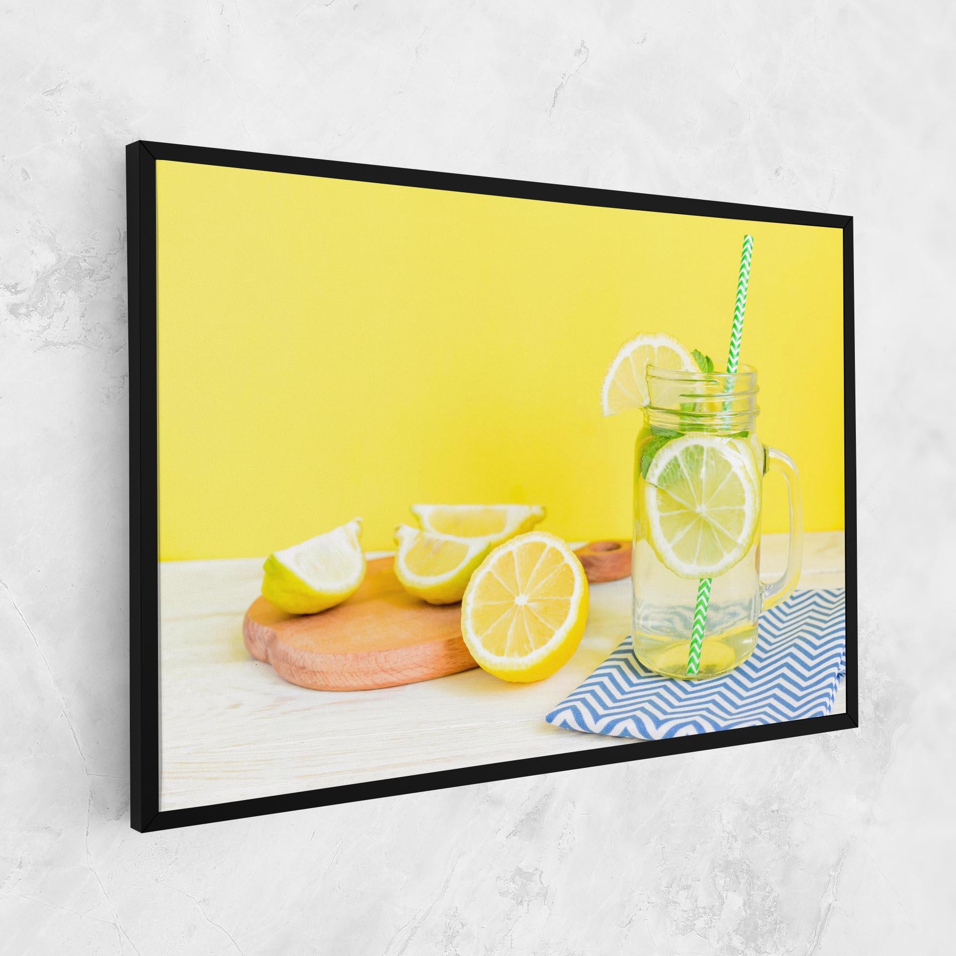 Obraz na Płótnie Citrus Lemonade Water mockup 1