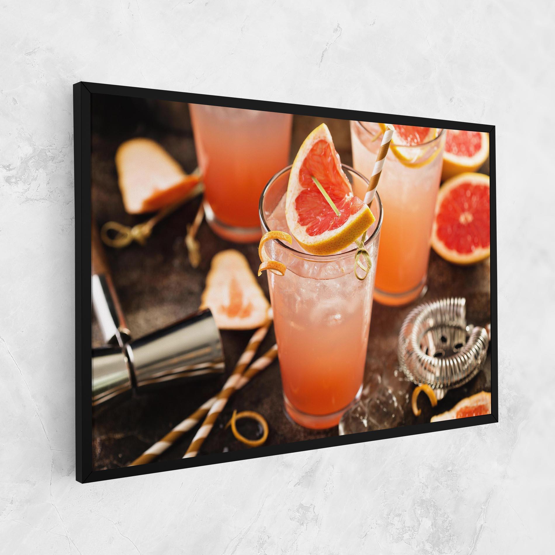 Obraz na Płótnie Grapefruit Cocktail mockup 1