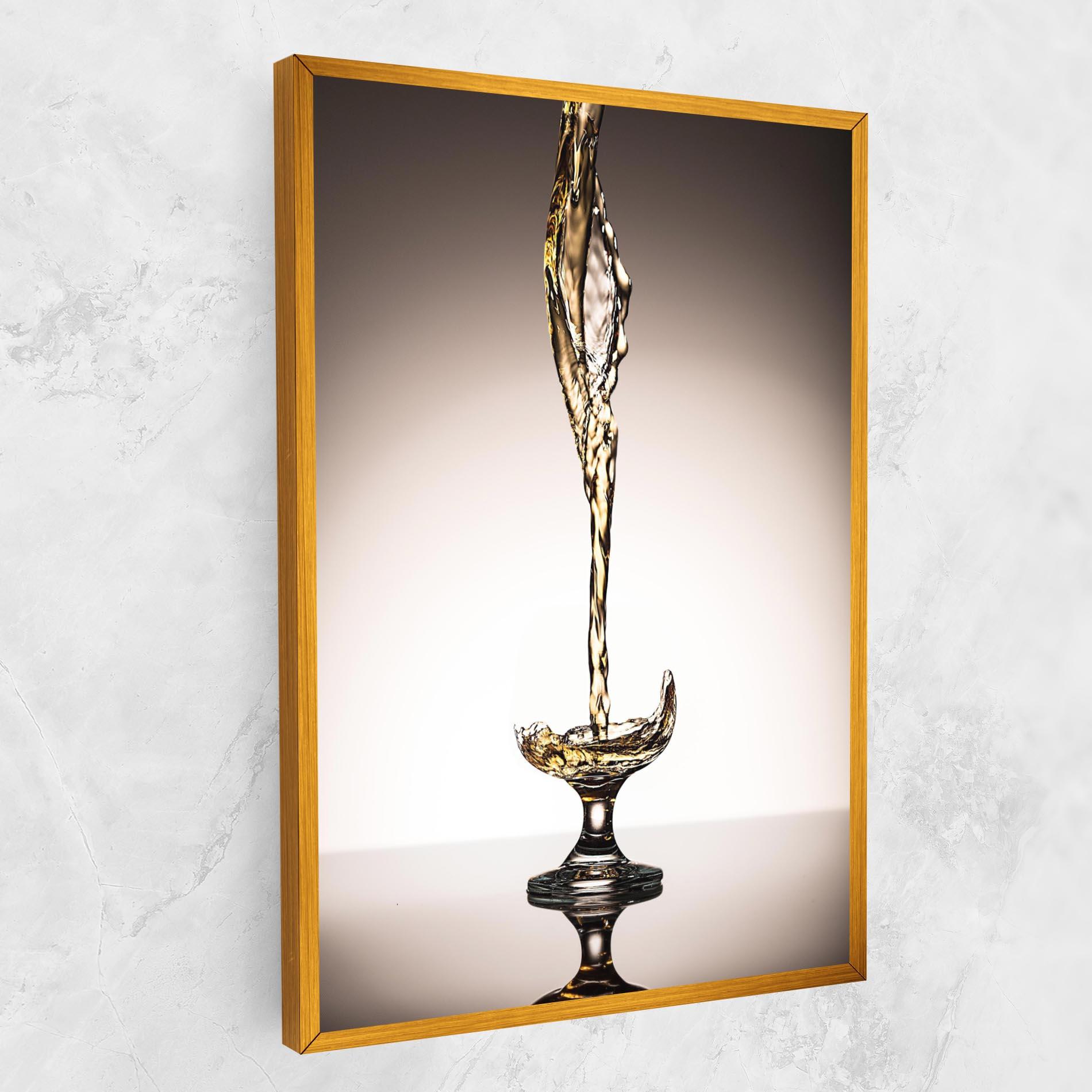 Obraz na Płótnie White Wine Splash mockup 1