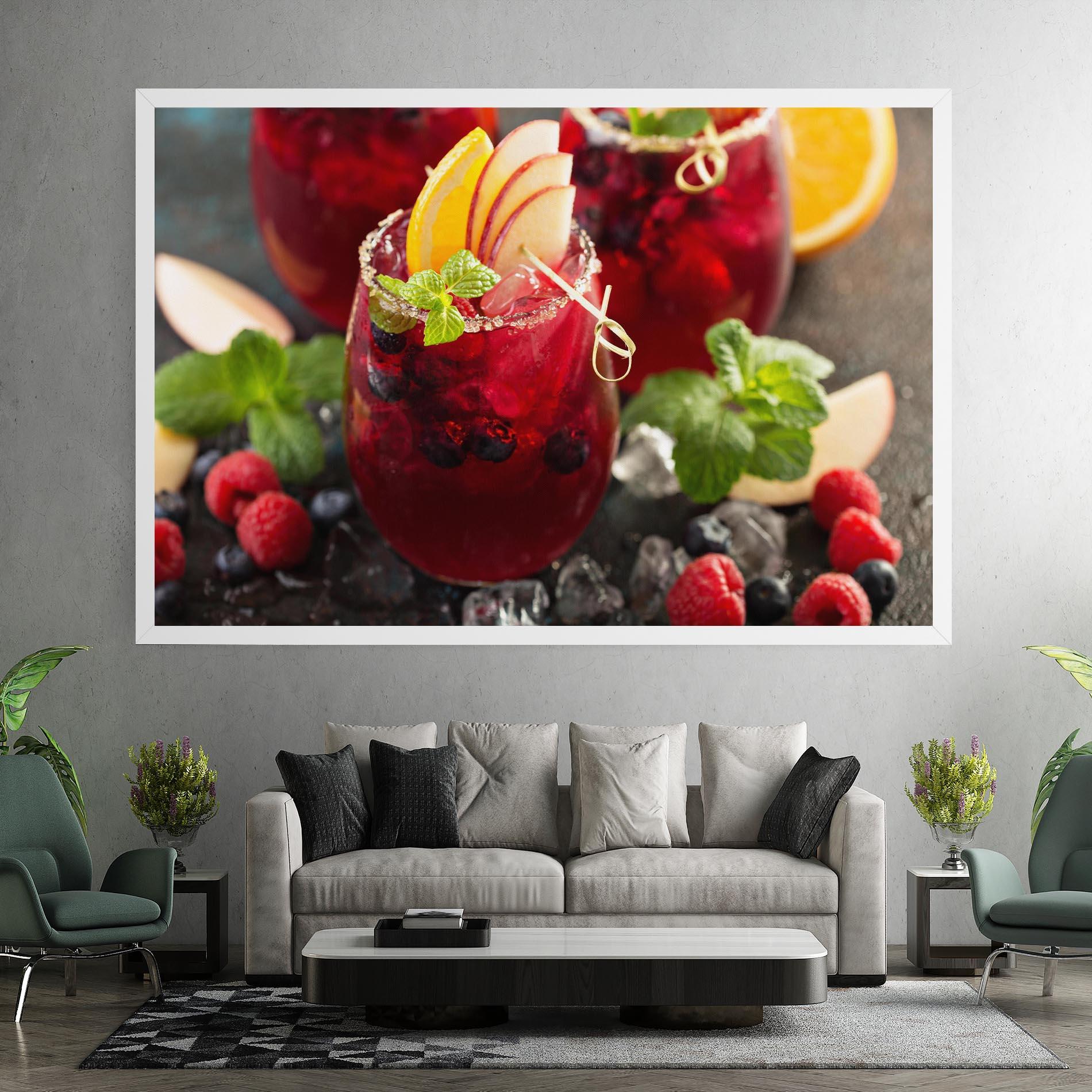 Obraz na Płótnie Berry Drink mockup 7