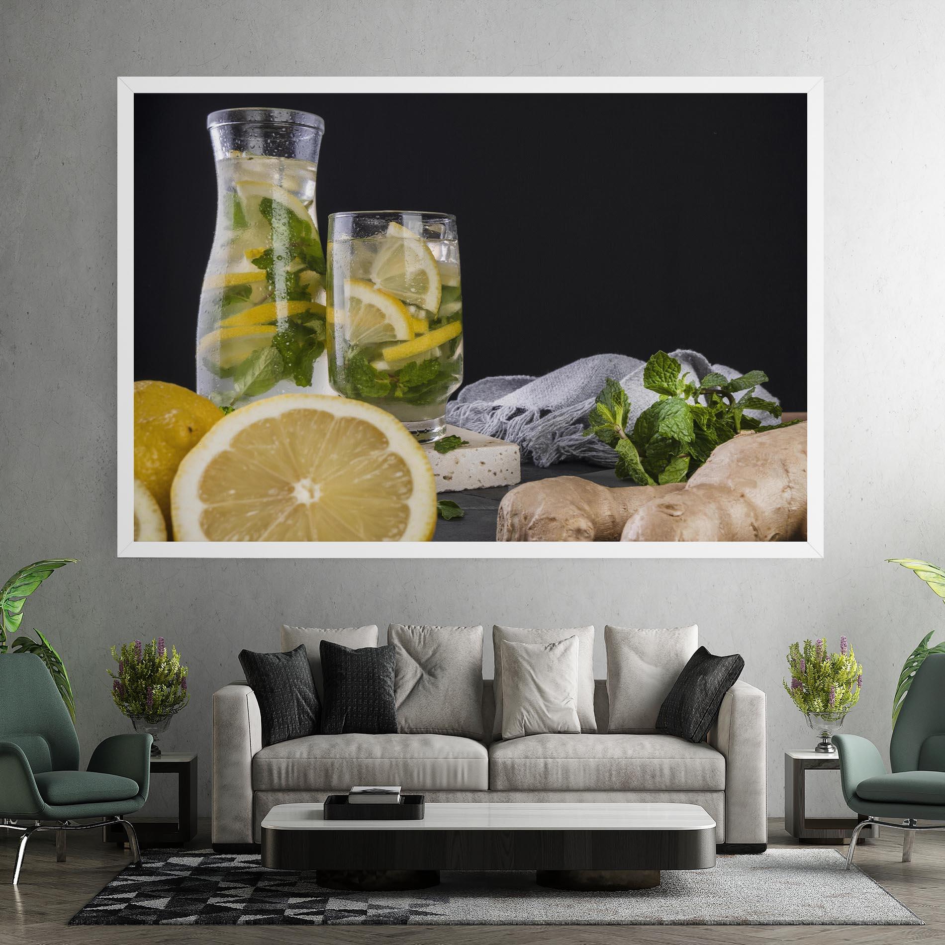 Obraz na Płótnie Ginger Lemonade mockup 7