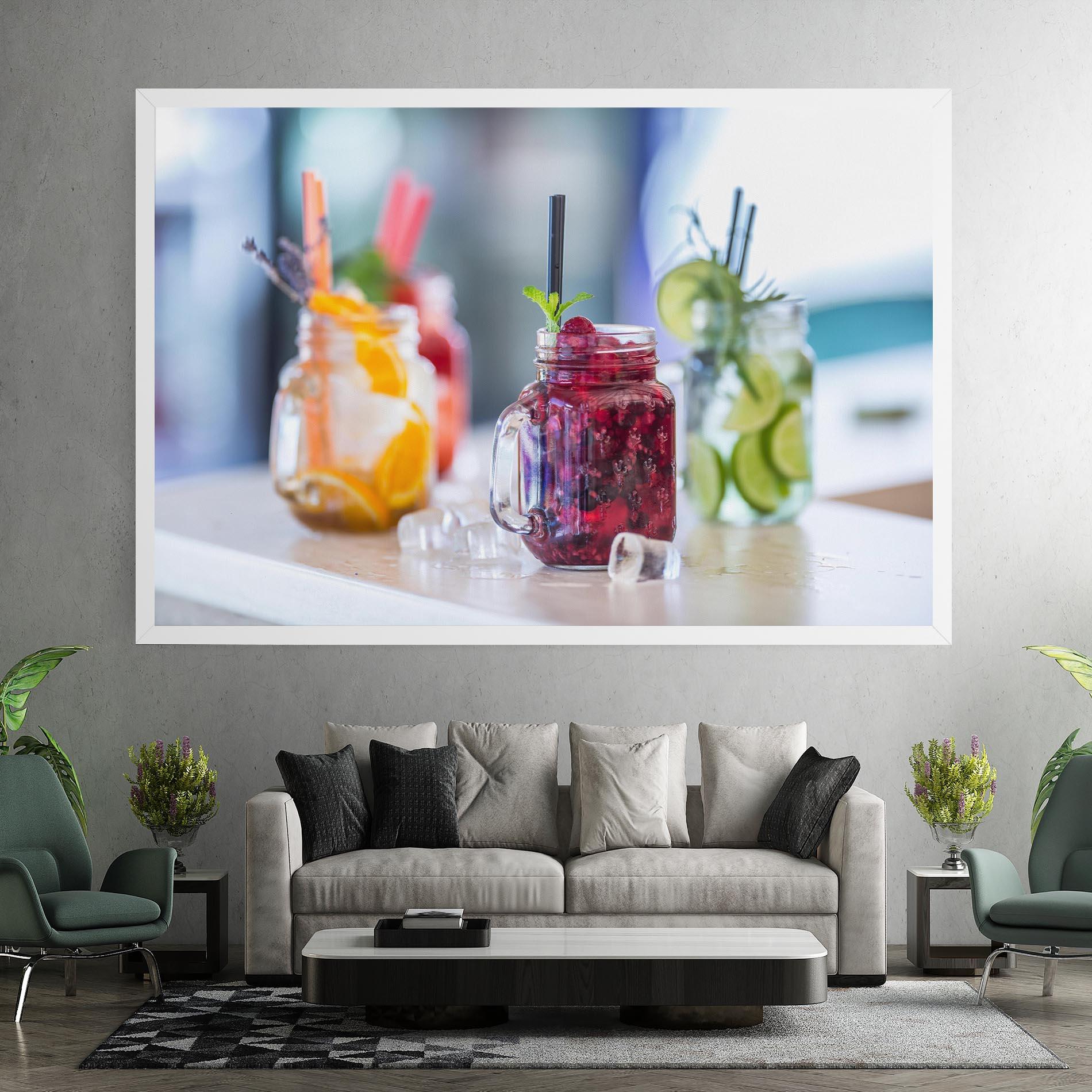 Obraz na Płótnie Orange Lime Lemonades mockup 7