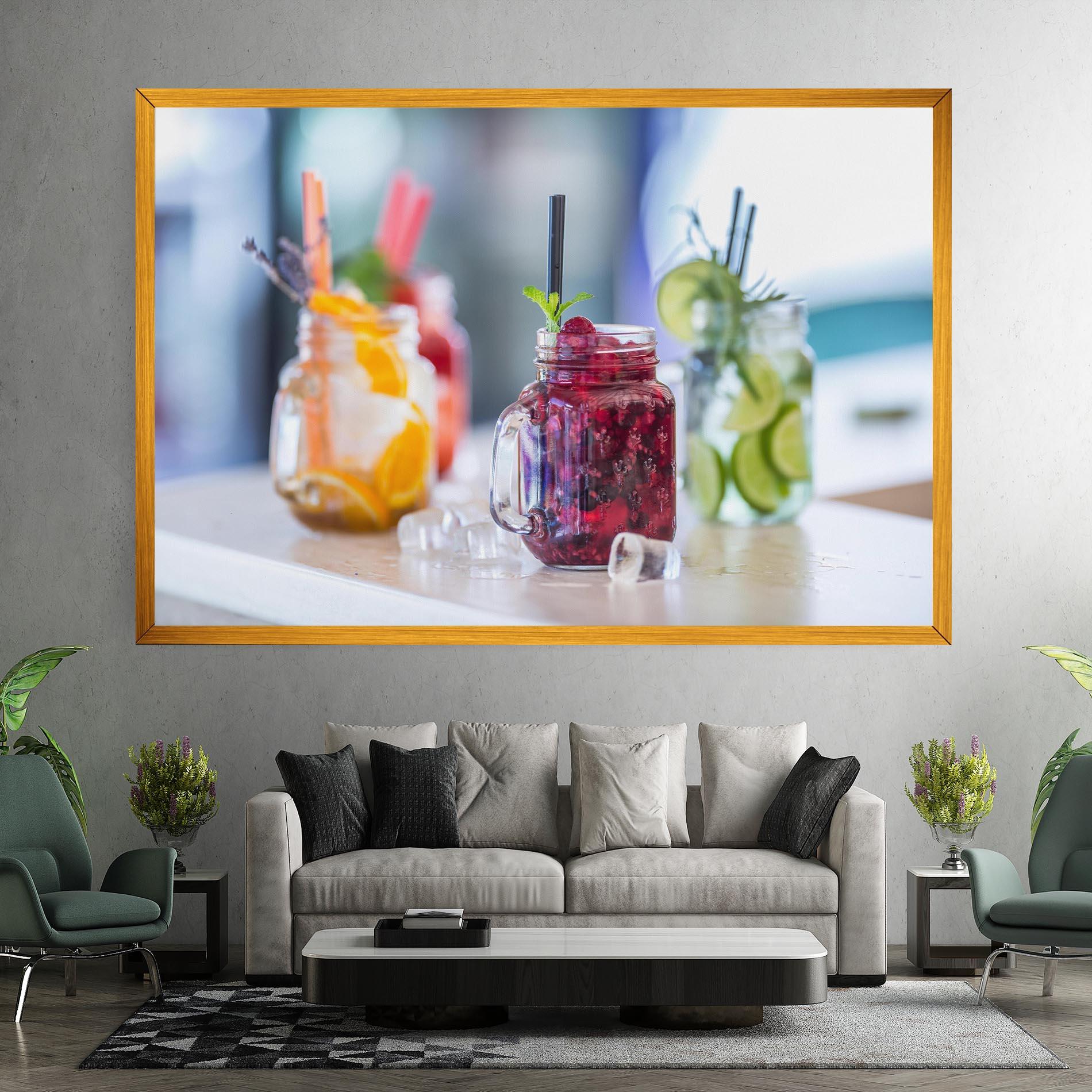 Obraz na Płótnie Orange Lime Lemonades mockup 7